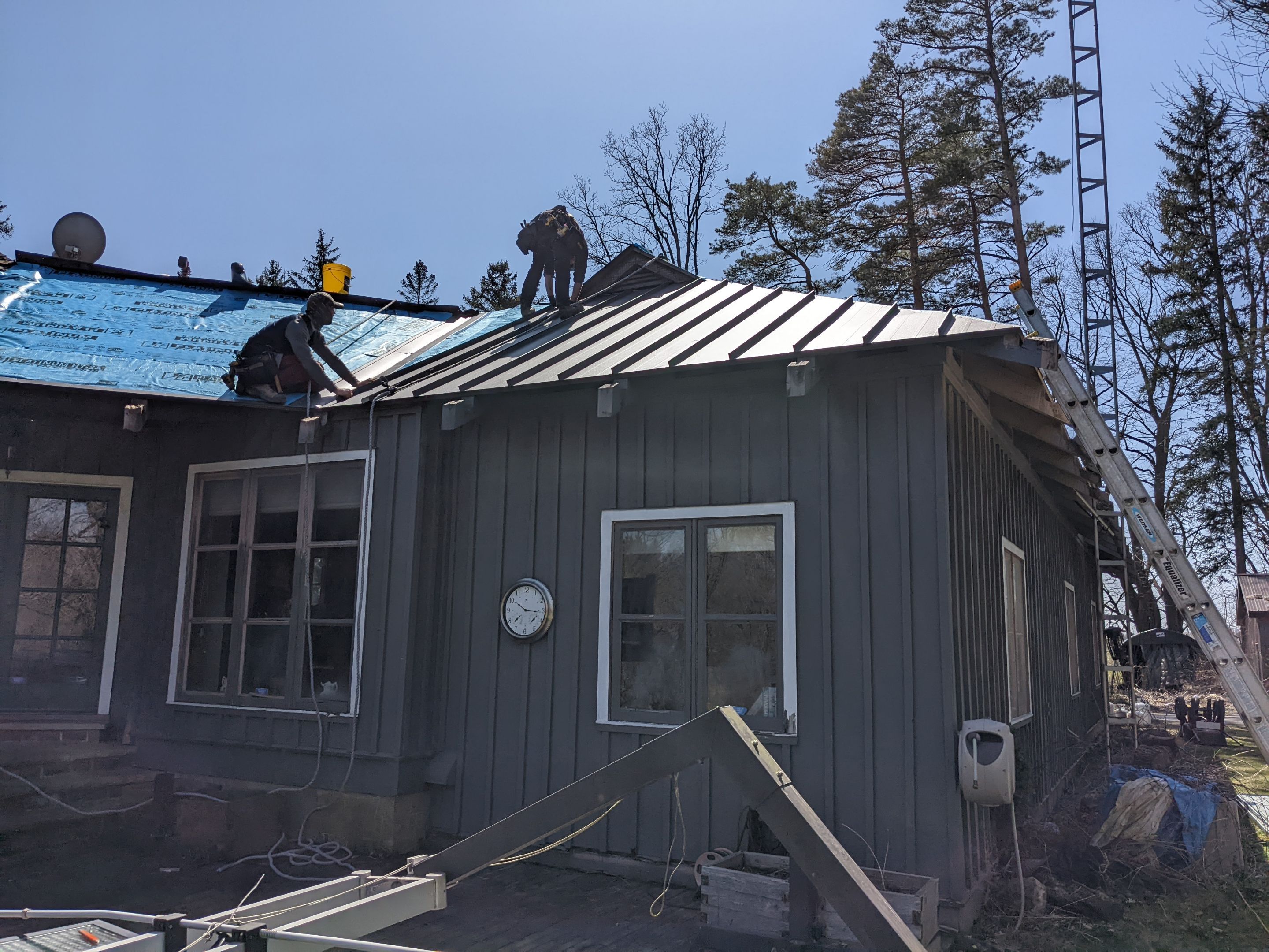 New Roof Installation using 16" Standing Seam Panels by Jay Carter Roofing & Sheet Metal