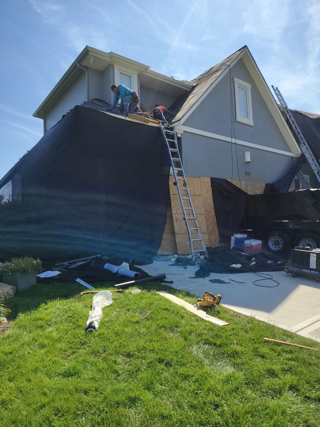 Project in Overland Park by HT Roofing & Construction, INC