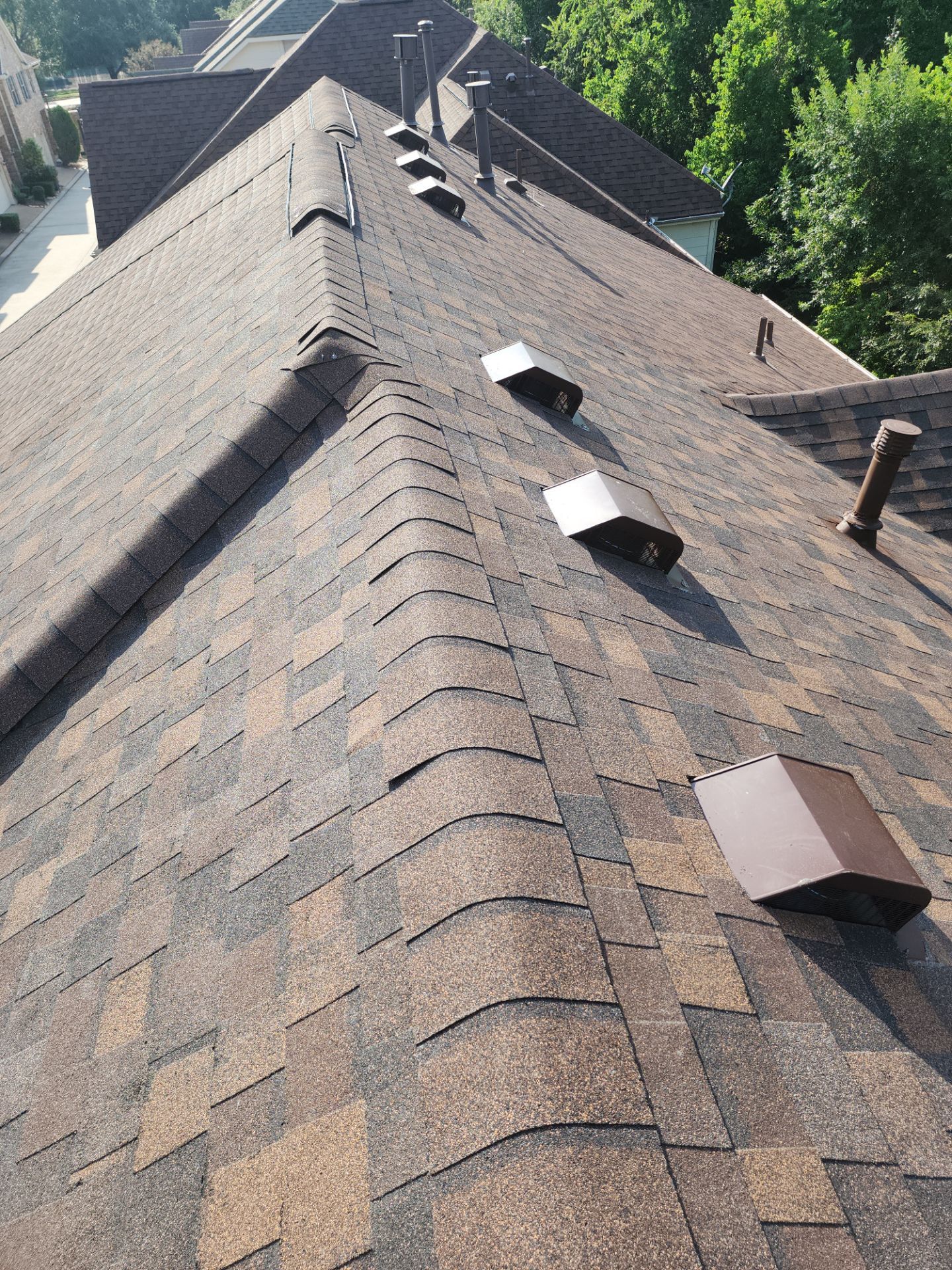 Residential Roofing Installation using Owen's Corning Duration (Lifetime) Shingles by Roof Repair Company