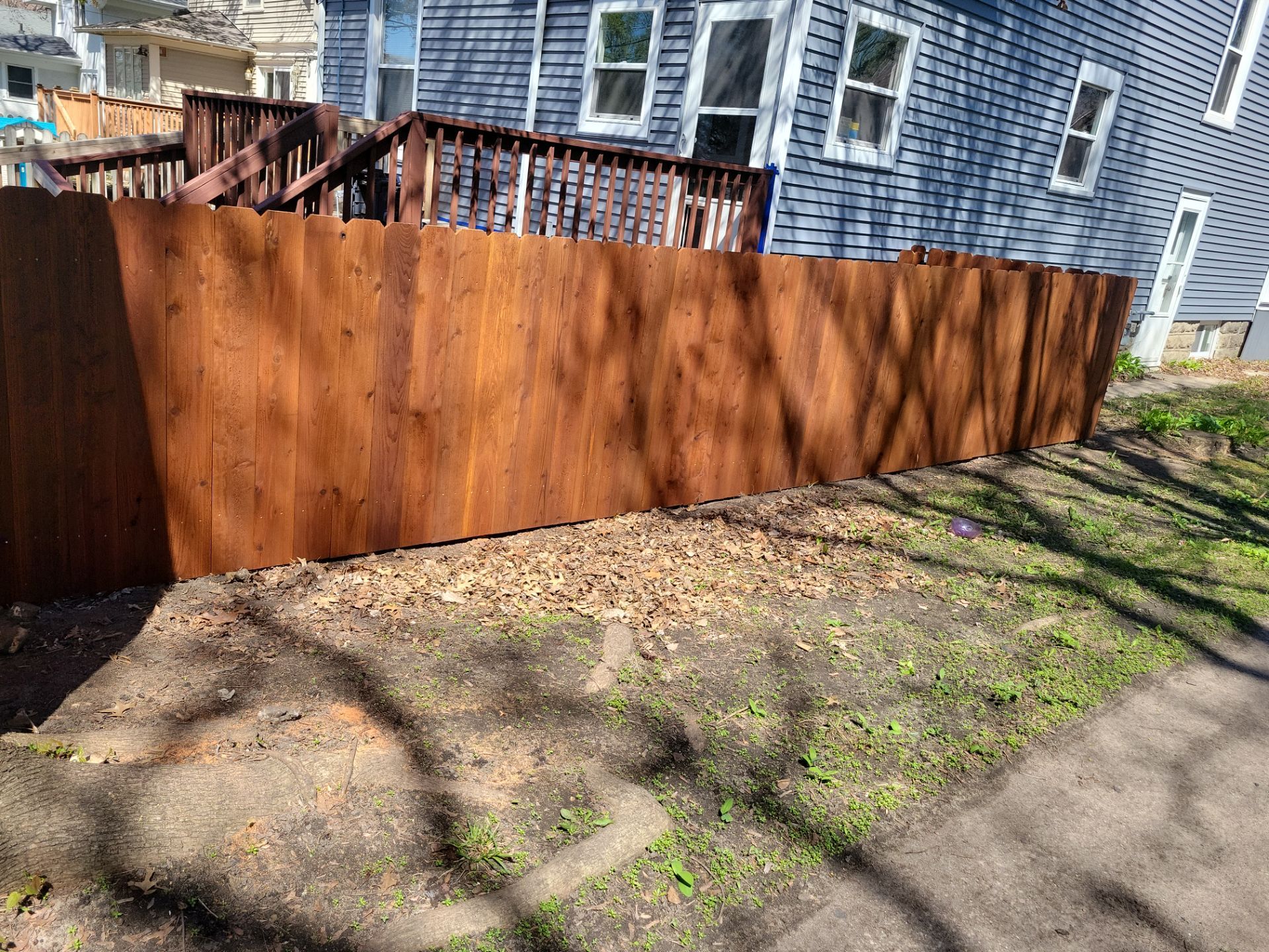 Project in Charles City by Perfect Picket Fence and Stain