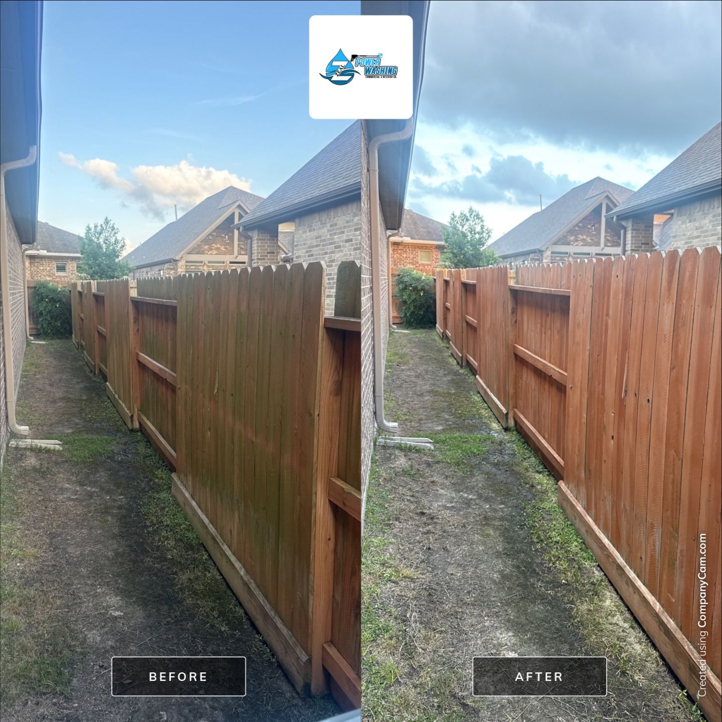 Wood Privacy Fence Cleaning and Restoration in Richmond by Zeal Power Washing