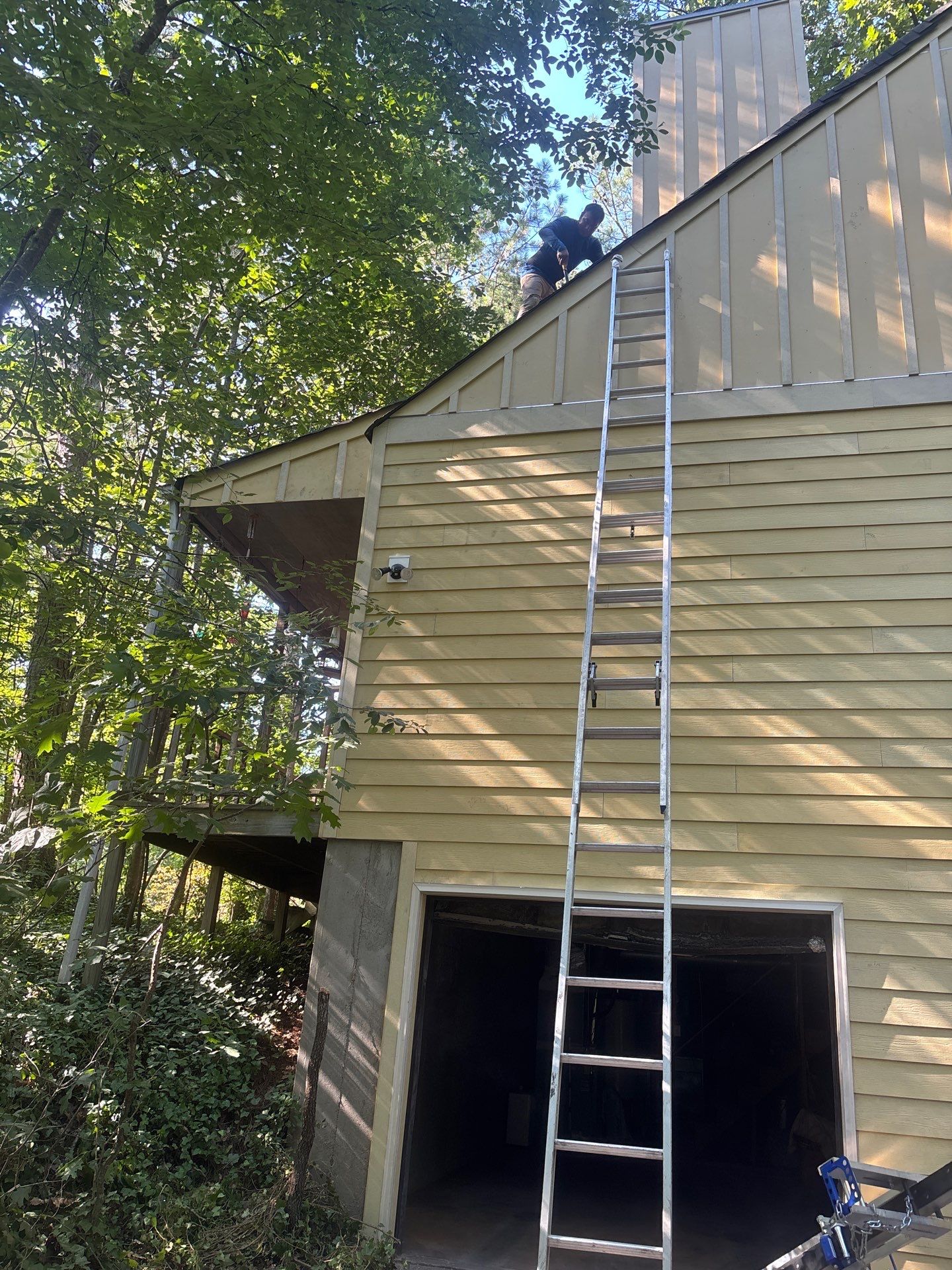 Marietta, GA Partial Siding Replacement using James Hardie Board and Batten & Lap Siding by Nelson Exteriors 