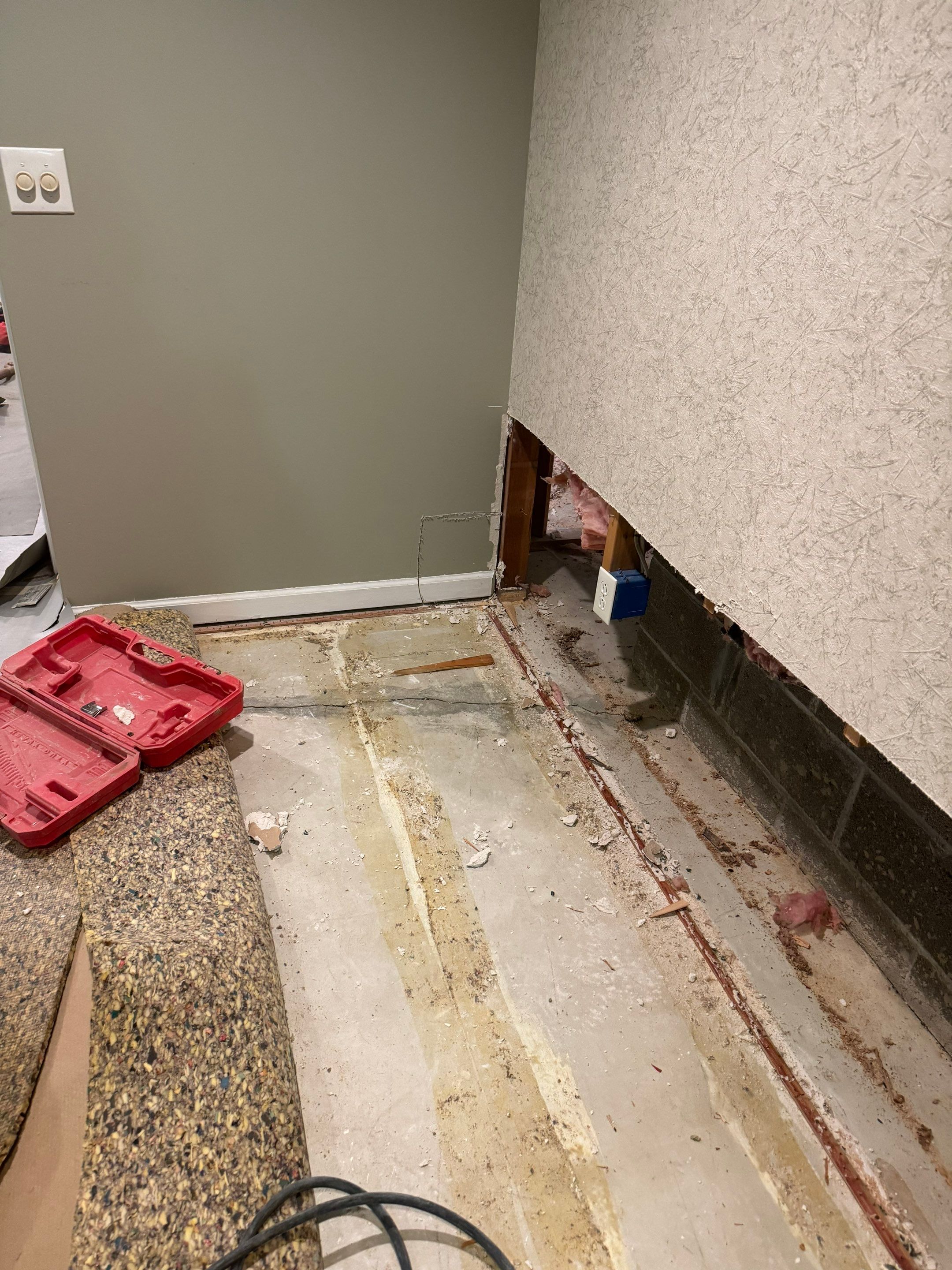 Interior French Drain With Radon Seal & Mold Remediation in Wall Township by Pure Service Pro, LLC 