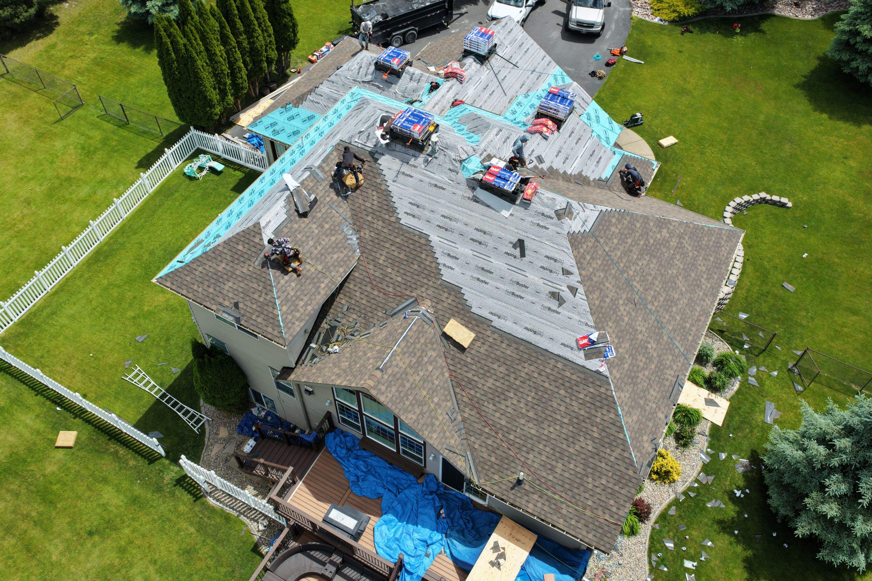 Roof Replacement using GAF Timberline HDZ - Chestnut Valley by Montana Roofing Solutions