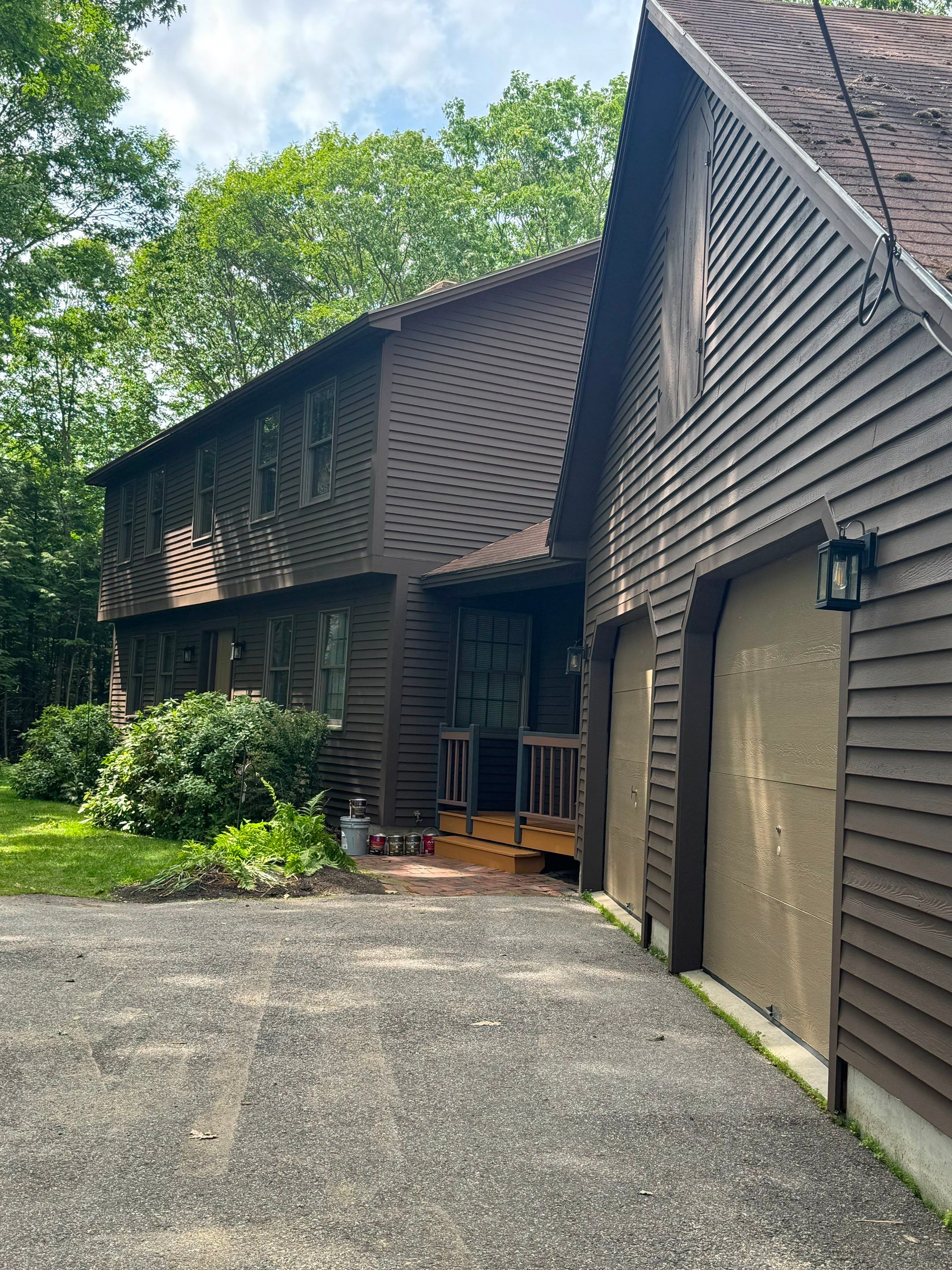 Exterior Siding Repairs and Multi-Level Deck Refinishing in Augusta by Picture Perfect Pro Painting
