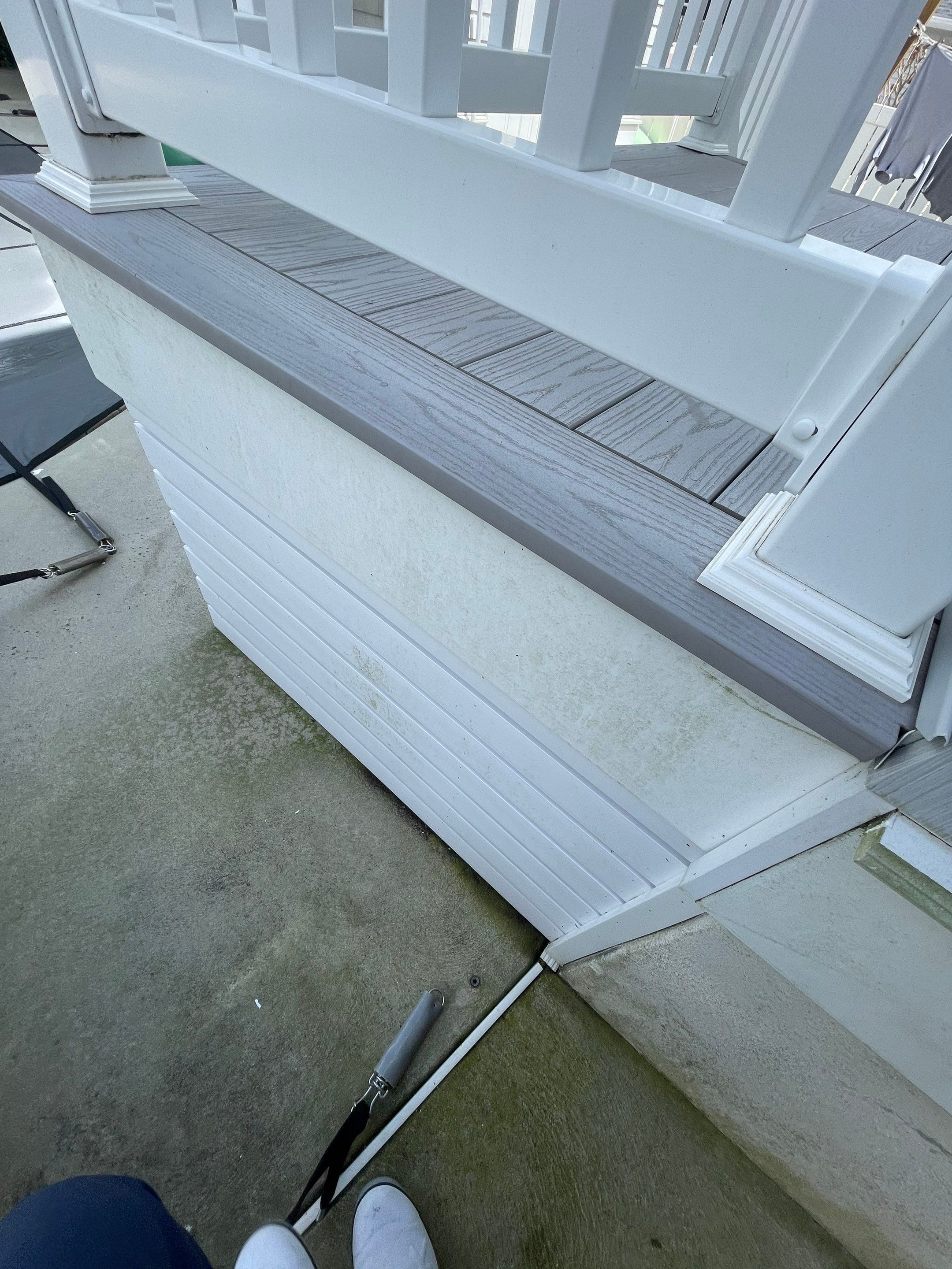 Pool Patio, Deck and railings, House Wash & concrete by SJ Exterior