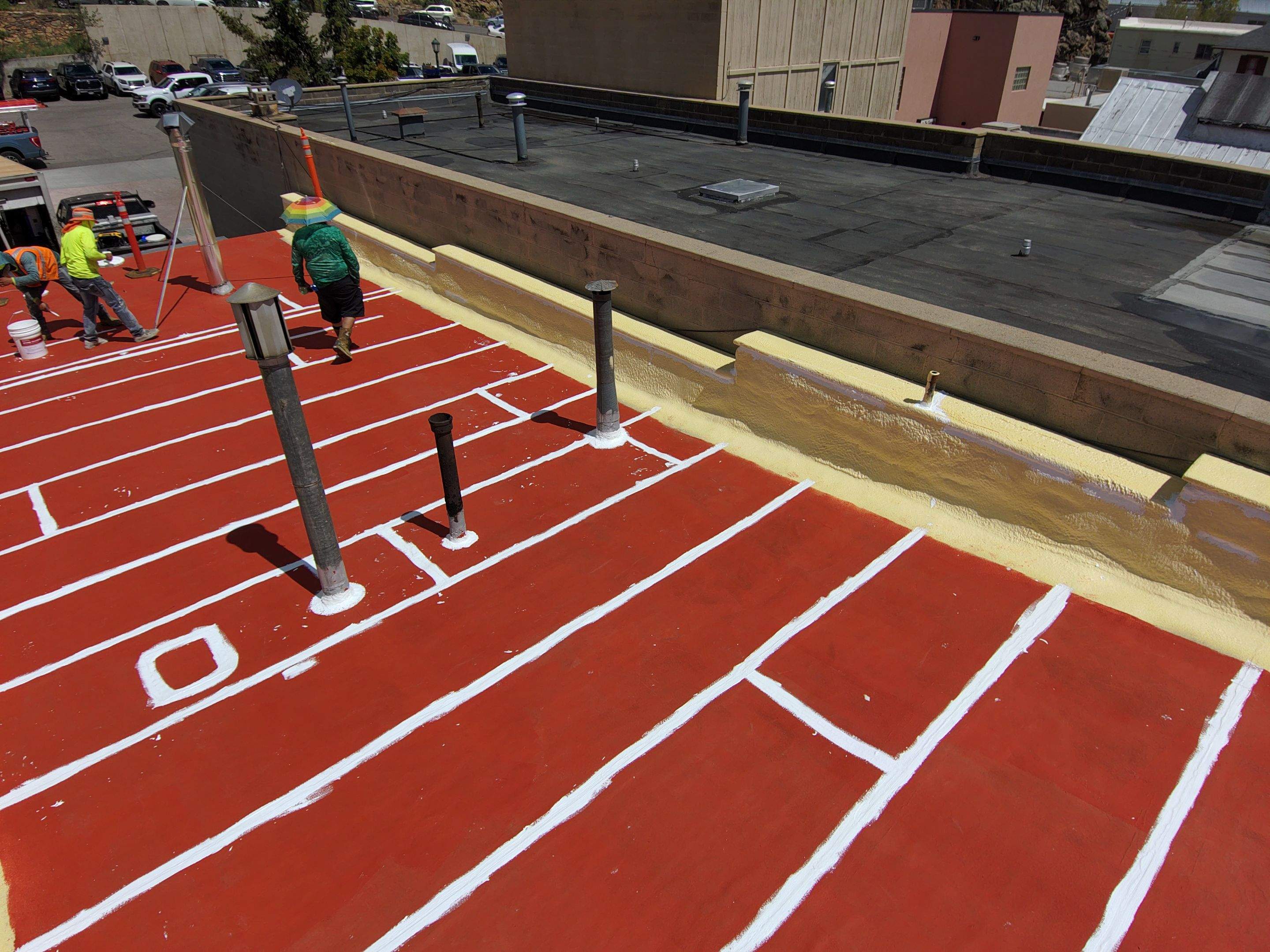 Estes Park "The Taffy Shop" Before & After Gaco Coating by Blue Peaks Roofing LLC
