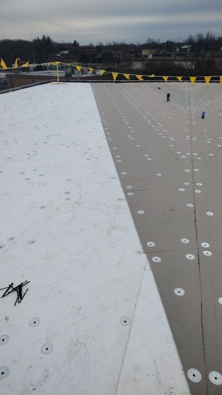 Commercial flat roof parma by Absolute Roofing and Construction