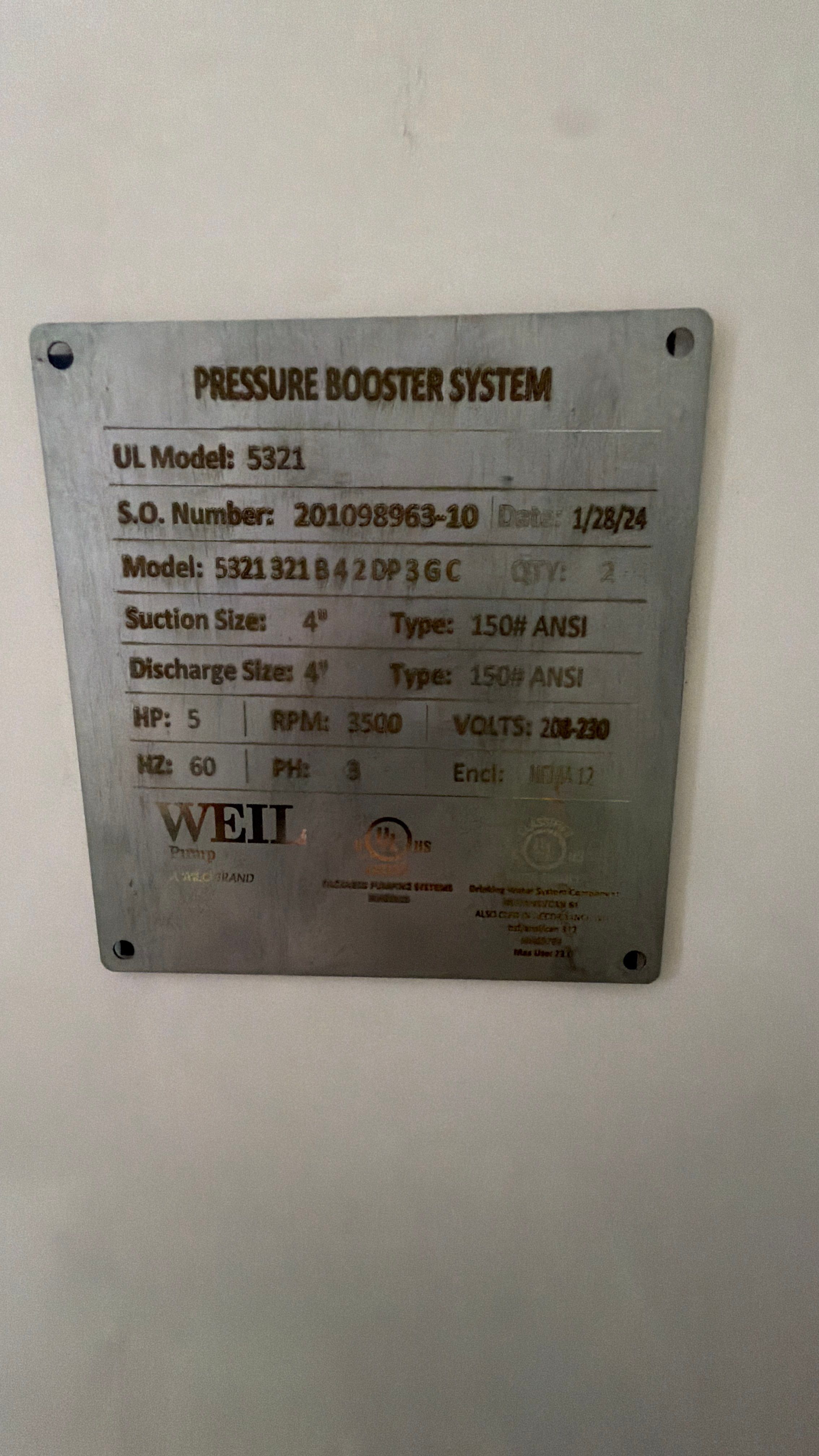Test by Weil Aquatronics 
