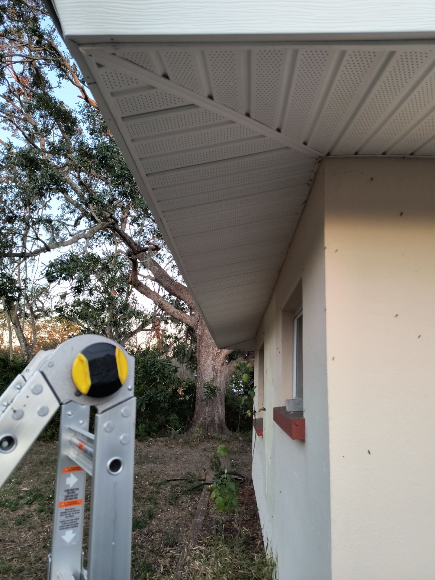 White Soffit and Fascia Upgrade in Sarasota FL by Gutter Professors