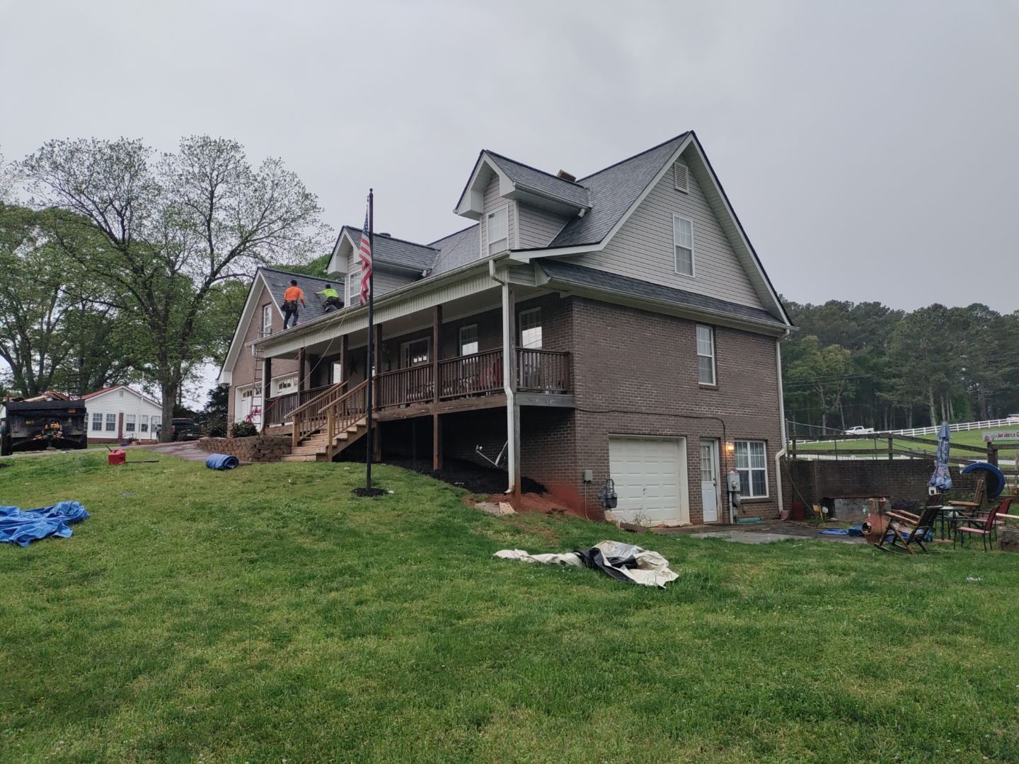 Residential Roofing Installation using Owens Corning by Inspector Roofing and Restoration