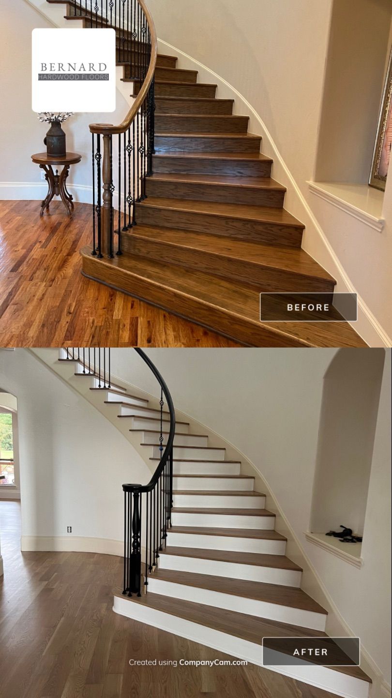 From Traditional to a Contemporary Grey by Bernard Hardwood Floors