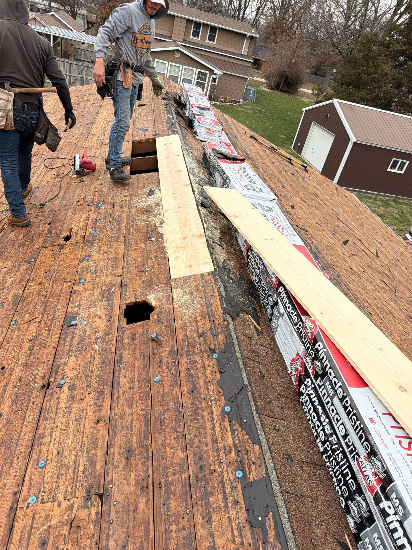 Residential Roofing Install - Atlas Pinnacle Pristine Shingles - Color Morning Harvest  by Titan Commercial & Residential Roofing 