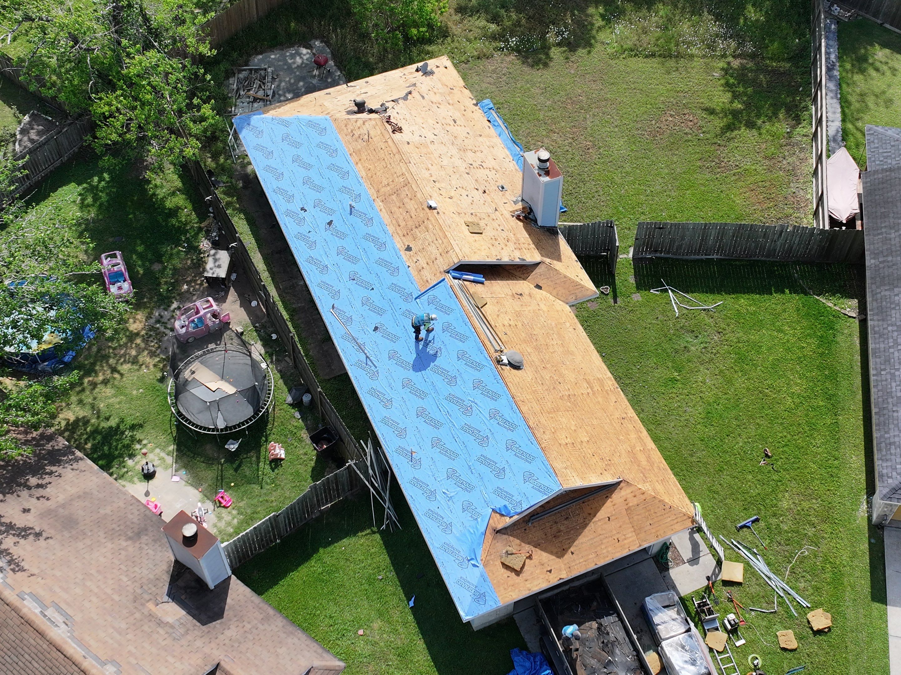Residential Roofing Installation using CertainTeed Landmark Shingles by Abbott Roofing Company
