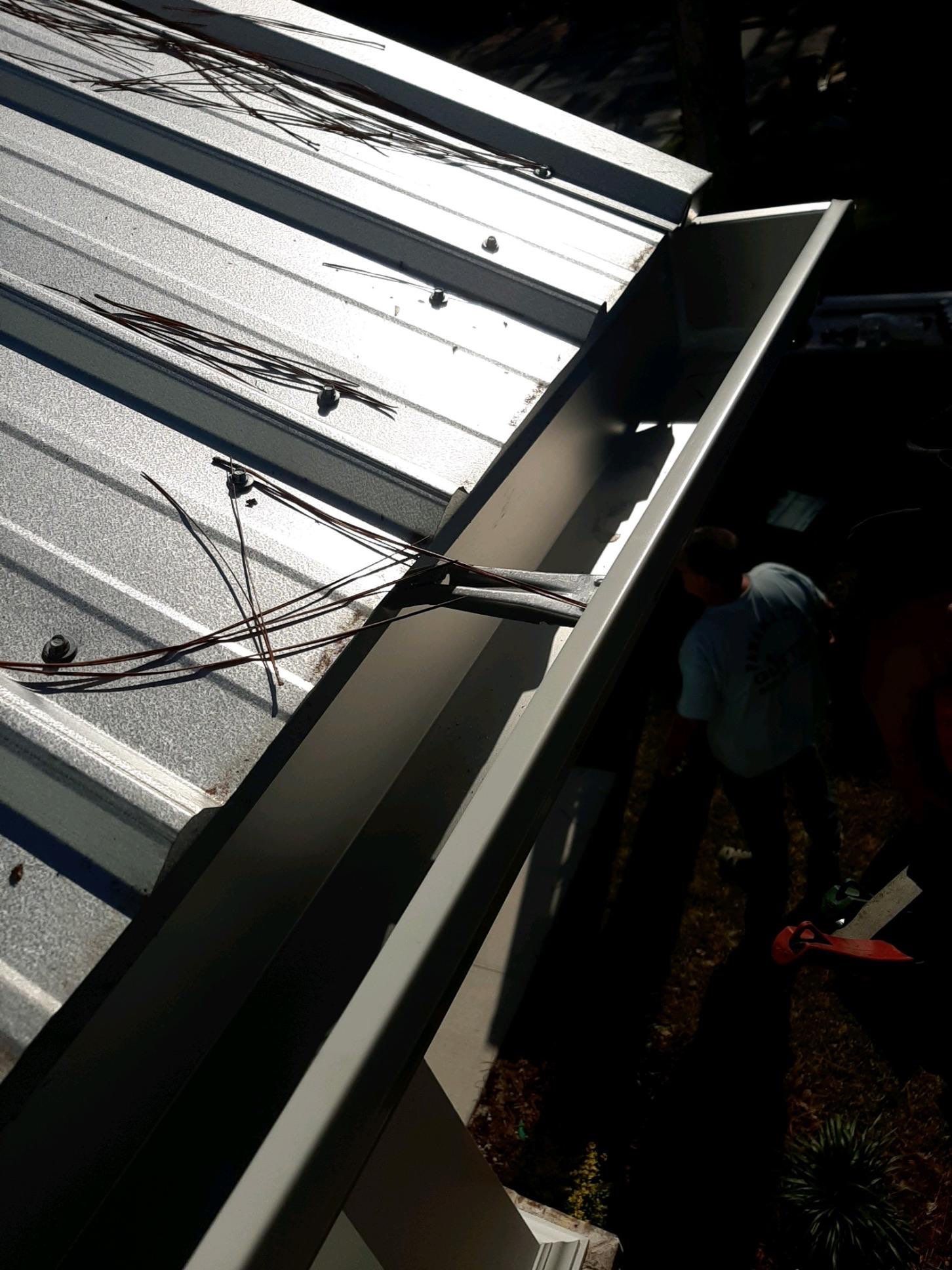Gutter Installation using K-Style Seamless Gutters and Gutter Guards by Gutter Professors