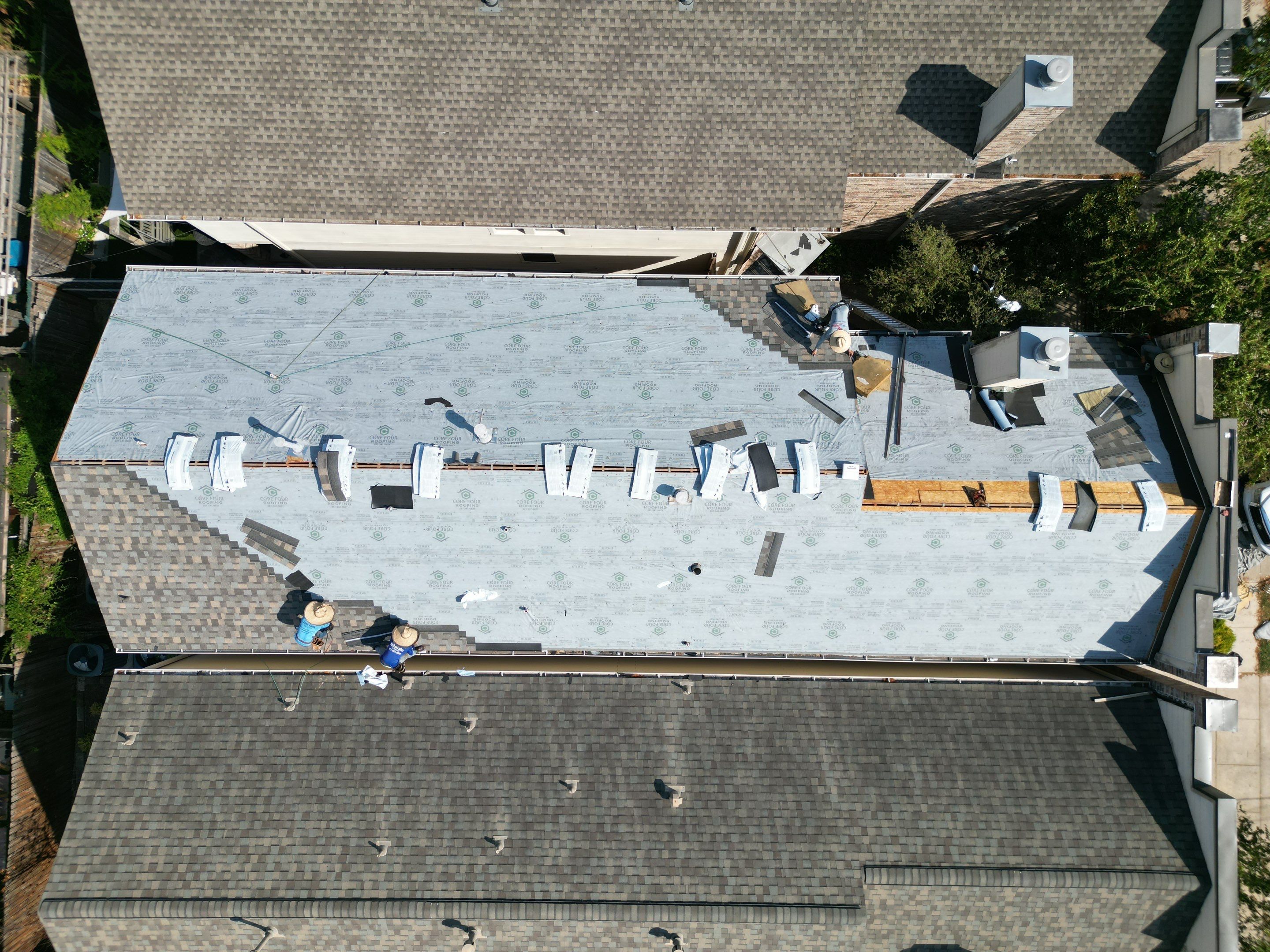 Residential Roofing Installation near Downtown by Core Four Roofing
