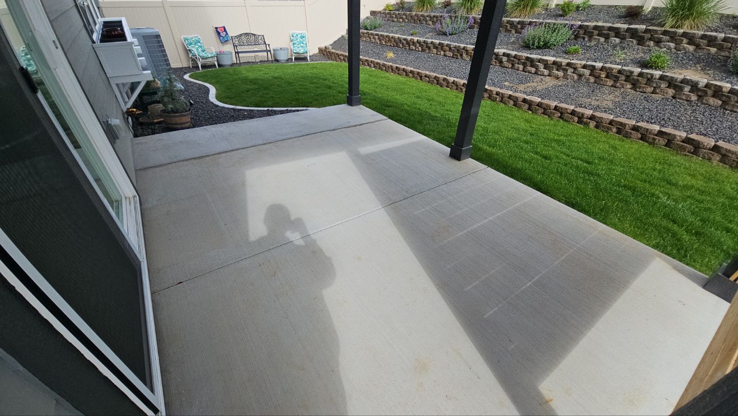Patio Transformation using Sandstone by Croc Coatings, LLC