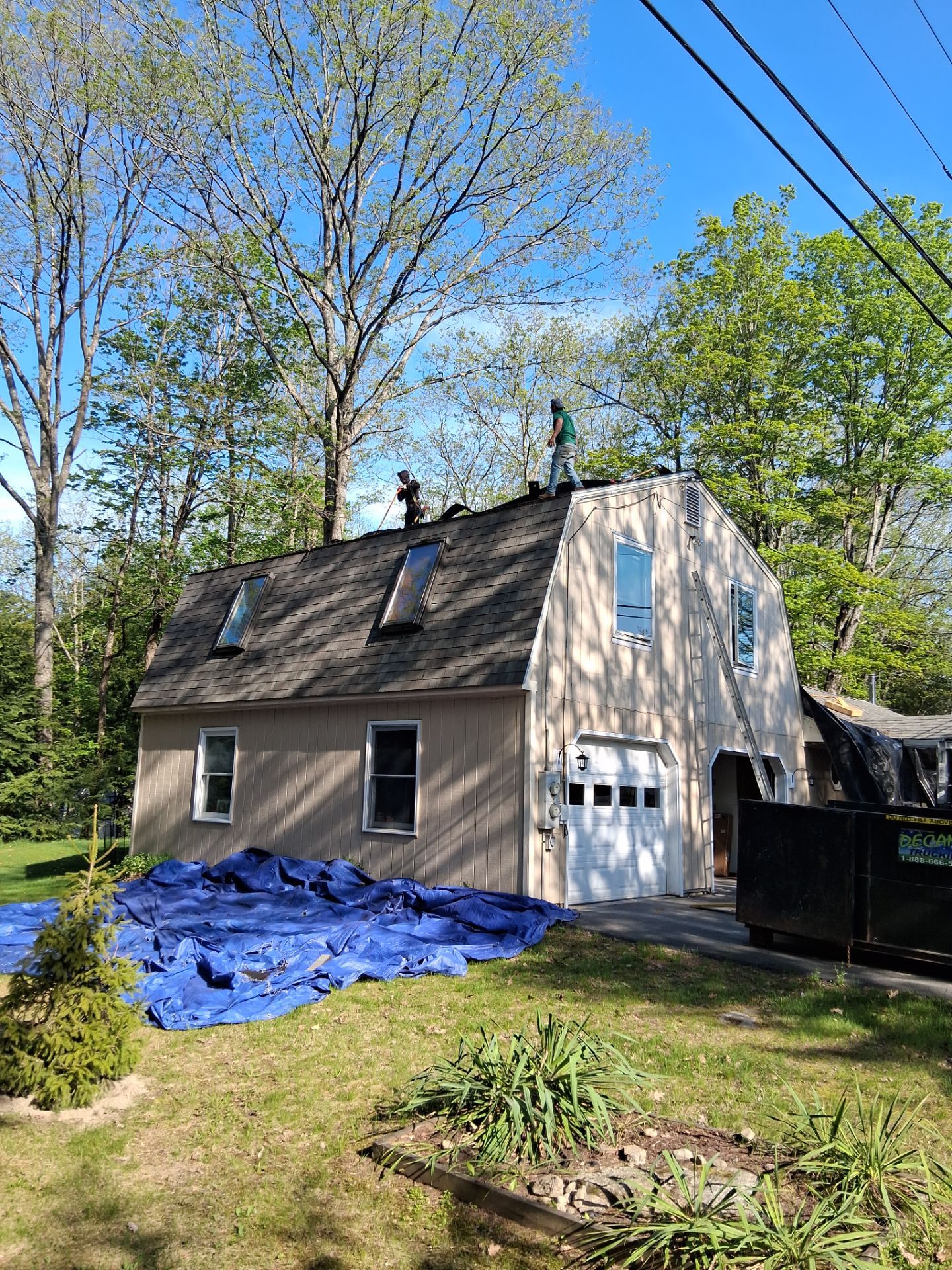 Asphalt Shingle Roof Replacement and Skylight Installation in Newport, NH by Tall pine roofing