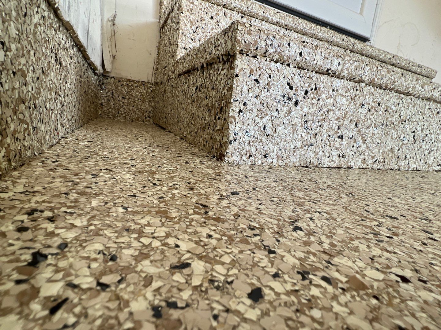 Garage Floor using Driftwood by Your1DayFloor.com