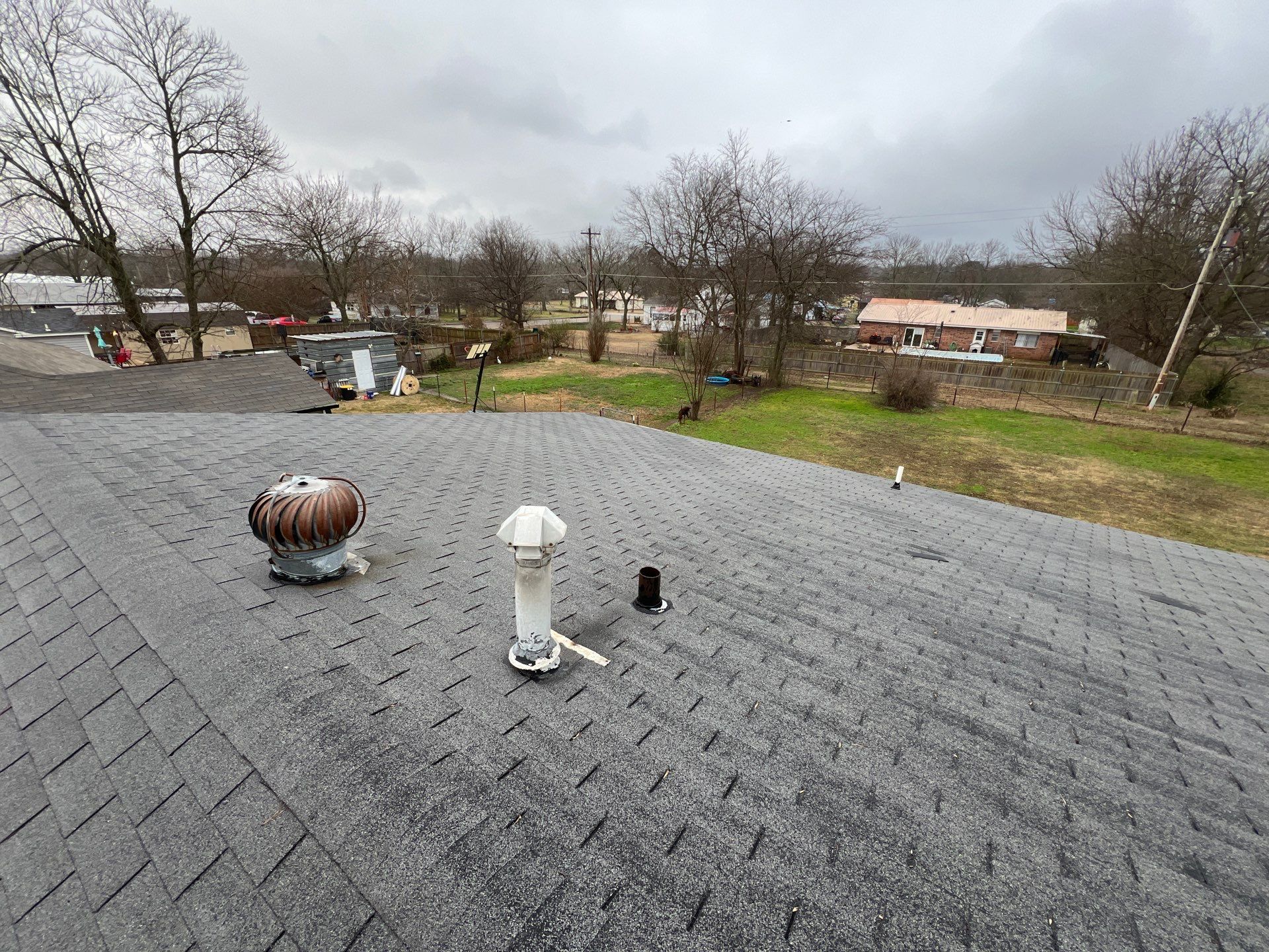 Storm damage restoration project by In & Out Construction & Remodeling, LLC