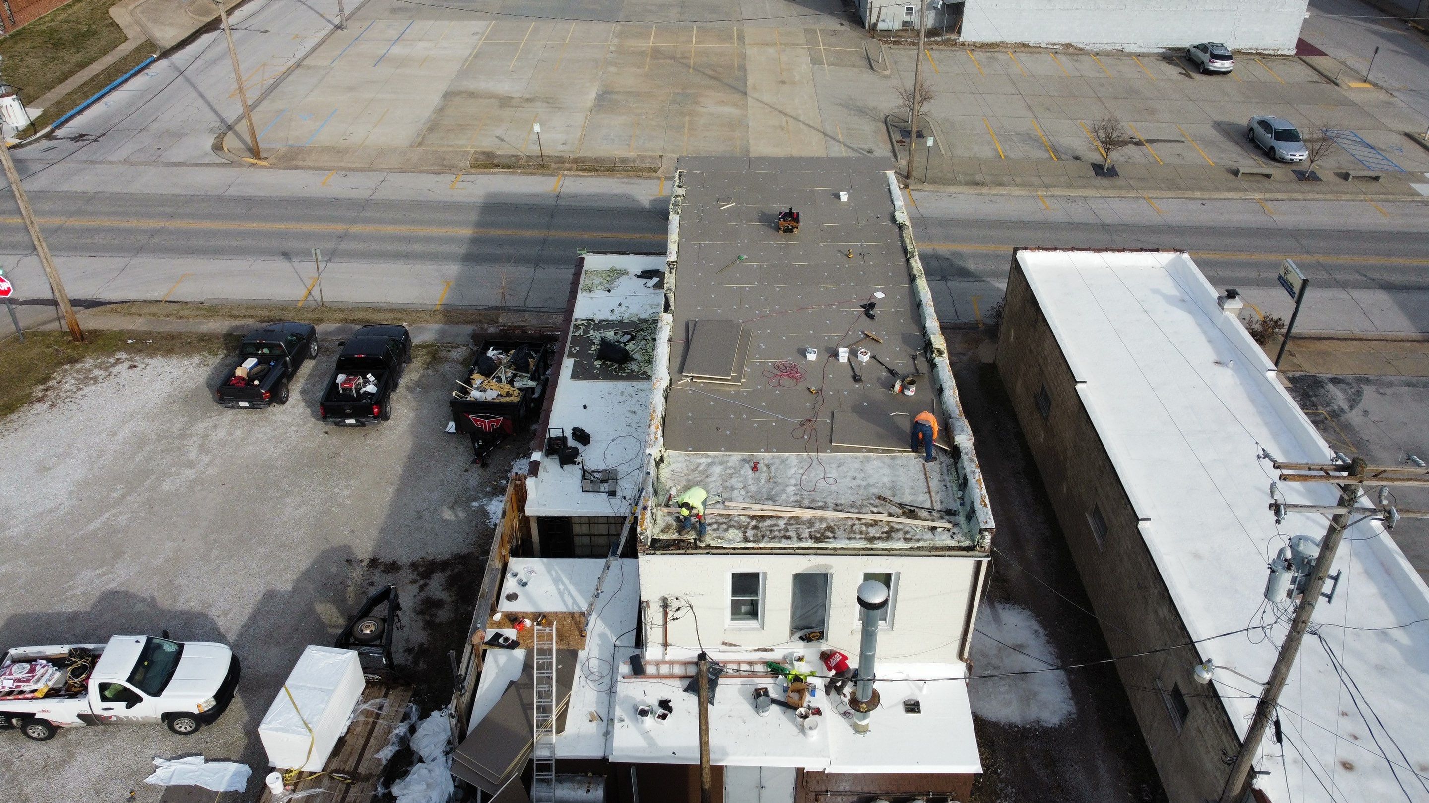 Commercial Flat Roofing Install - by Titan Commercial & Residential Roofing