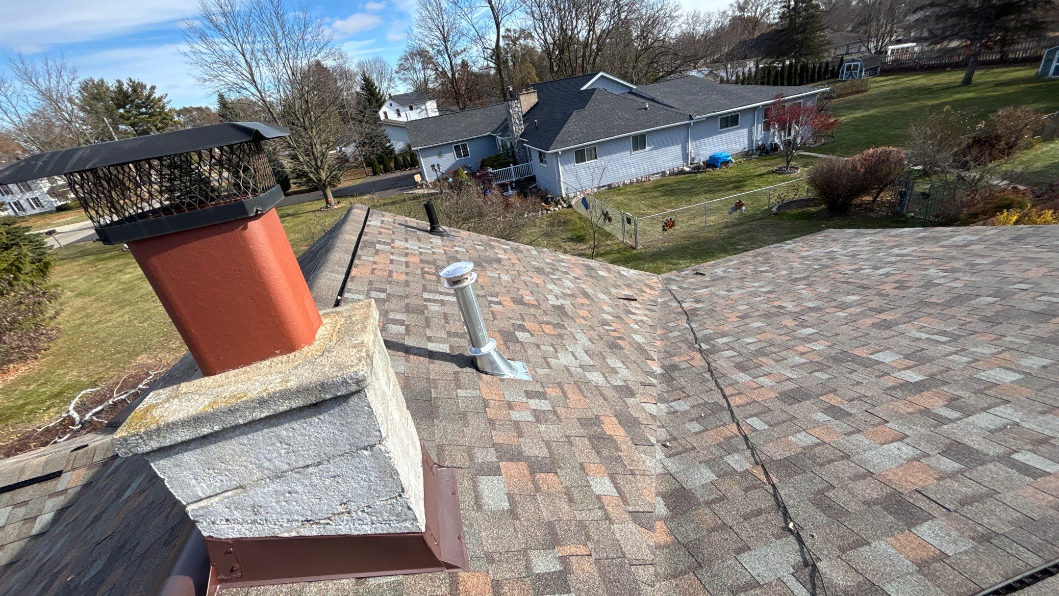 Roof Replacement using Owens Corning Aged Copper by 180 Contractors