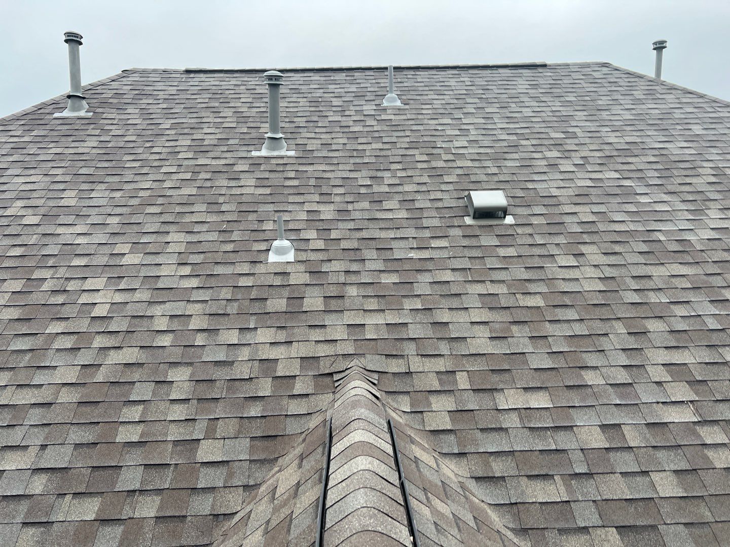 Roof replaced due to age by Oakwood Roofing and Construction, LLC