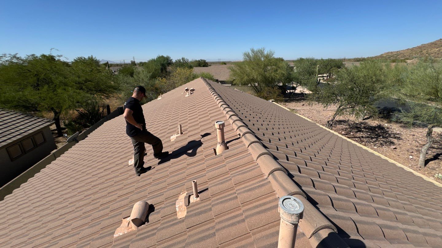 Residential Roofing Installation using Clay Tile by Weather-Tite Exteriors LLC