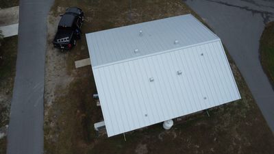 Bright White Standing Seam