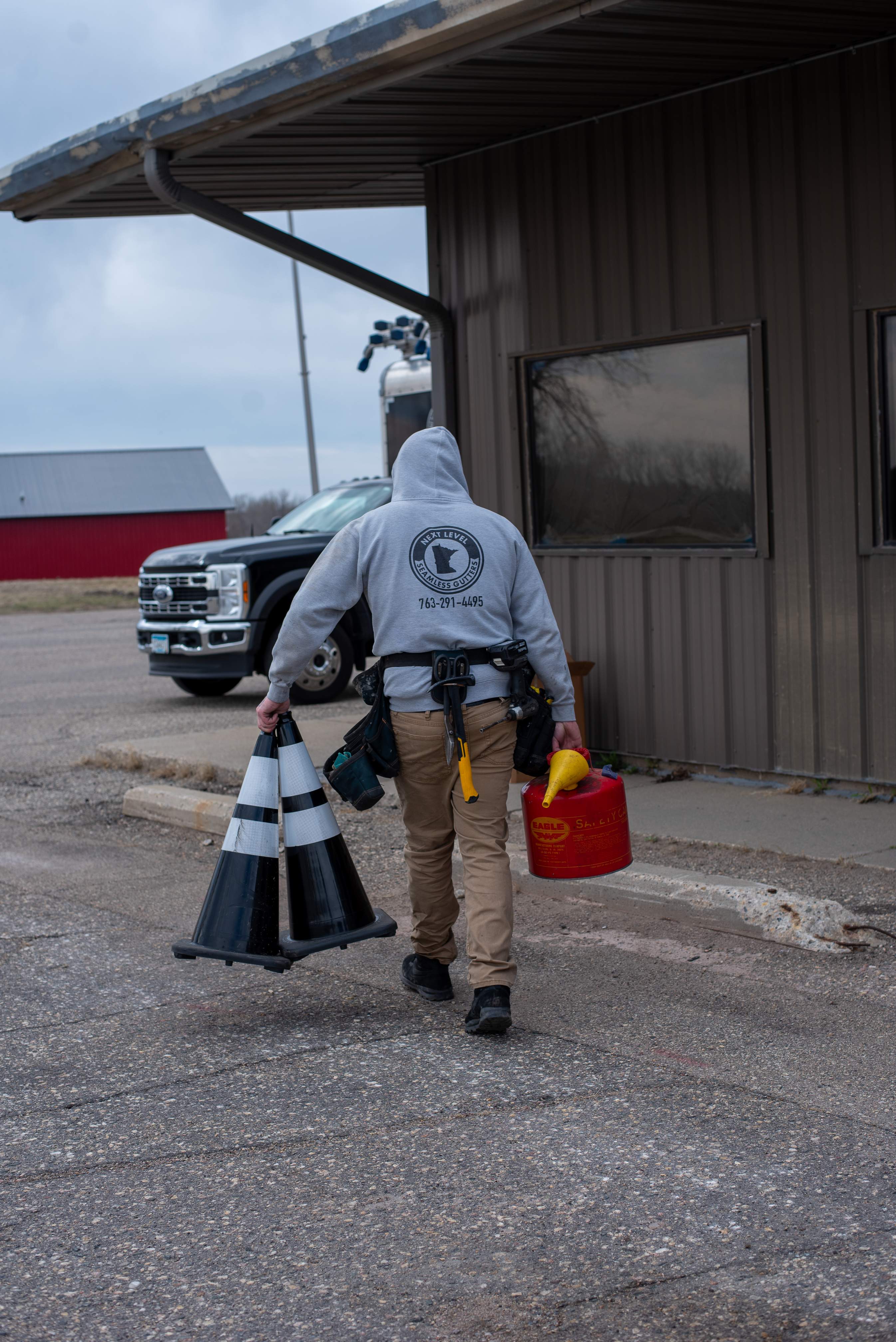 Commercial Gutter Repair in New London MN | Reseaming Gutters & New Downspouts by Next Level Seamless Gutters / Exteriors Inc.
