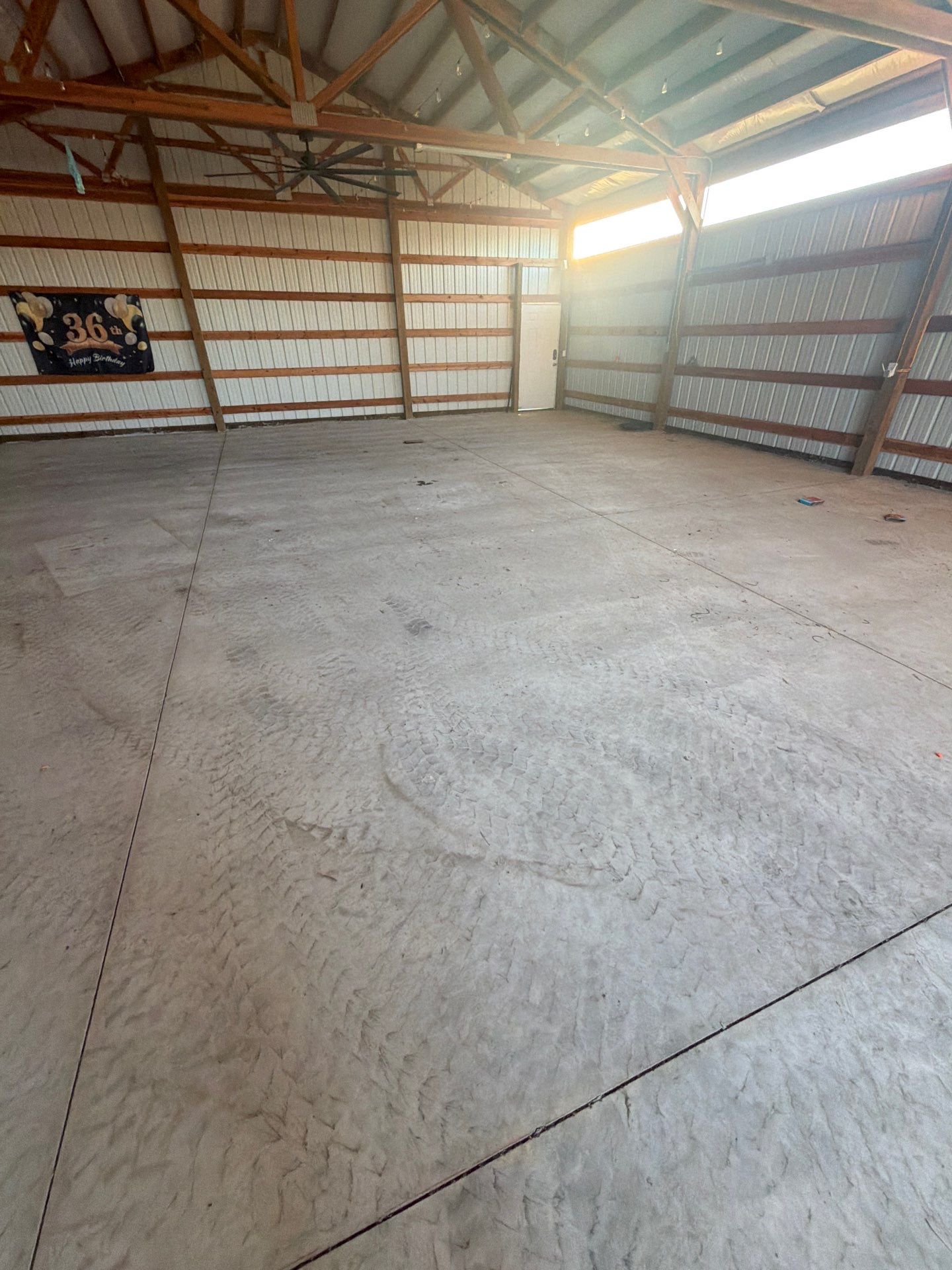 Pole Barn Shop Floor Coating and Concrete Repair in Royal City by Croc Coatings, LLC
