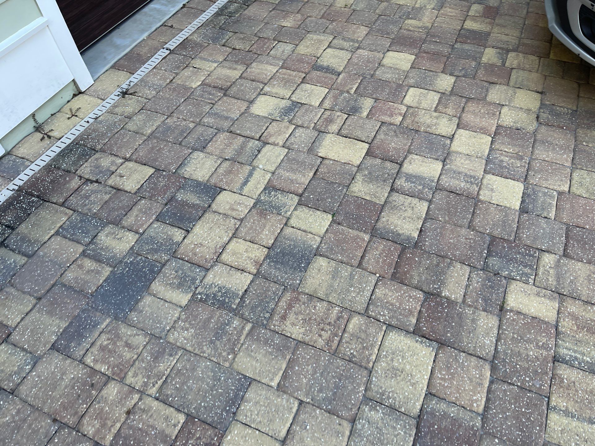 Paver Driveway using Wet Look TopCoat by DuraSeal