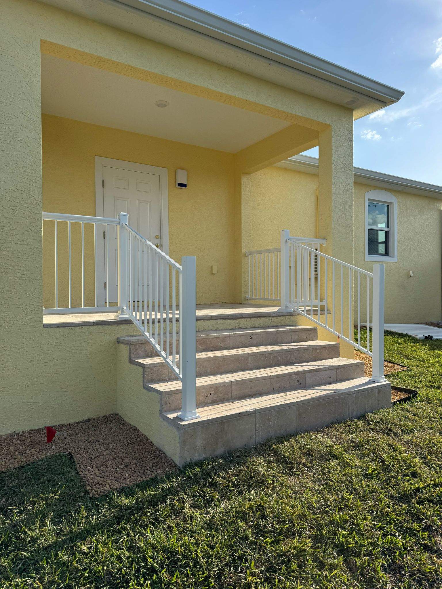 Vinyl Privacy Fence and Porch Railing Installation in Port Charlotte by True Fence LLC