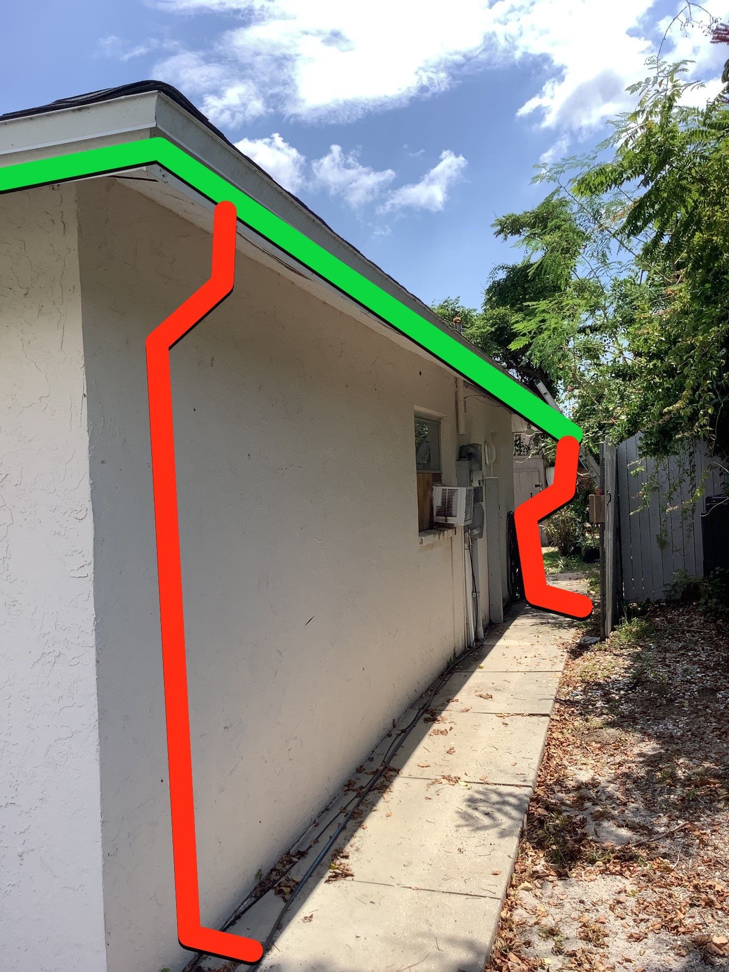 Seamless Gutter Installation using Splash Guard in Sarasota FL by Gutter Professors