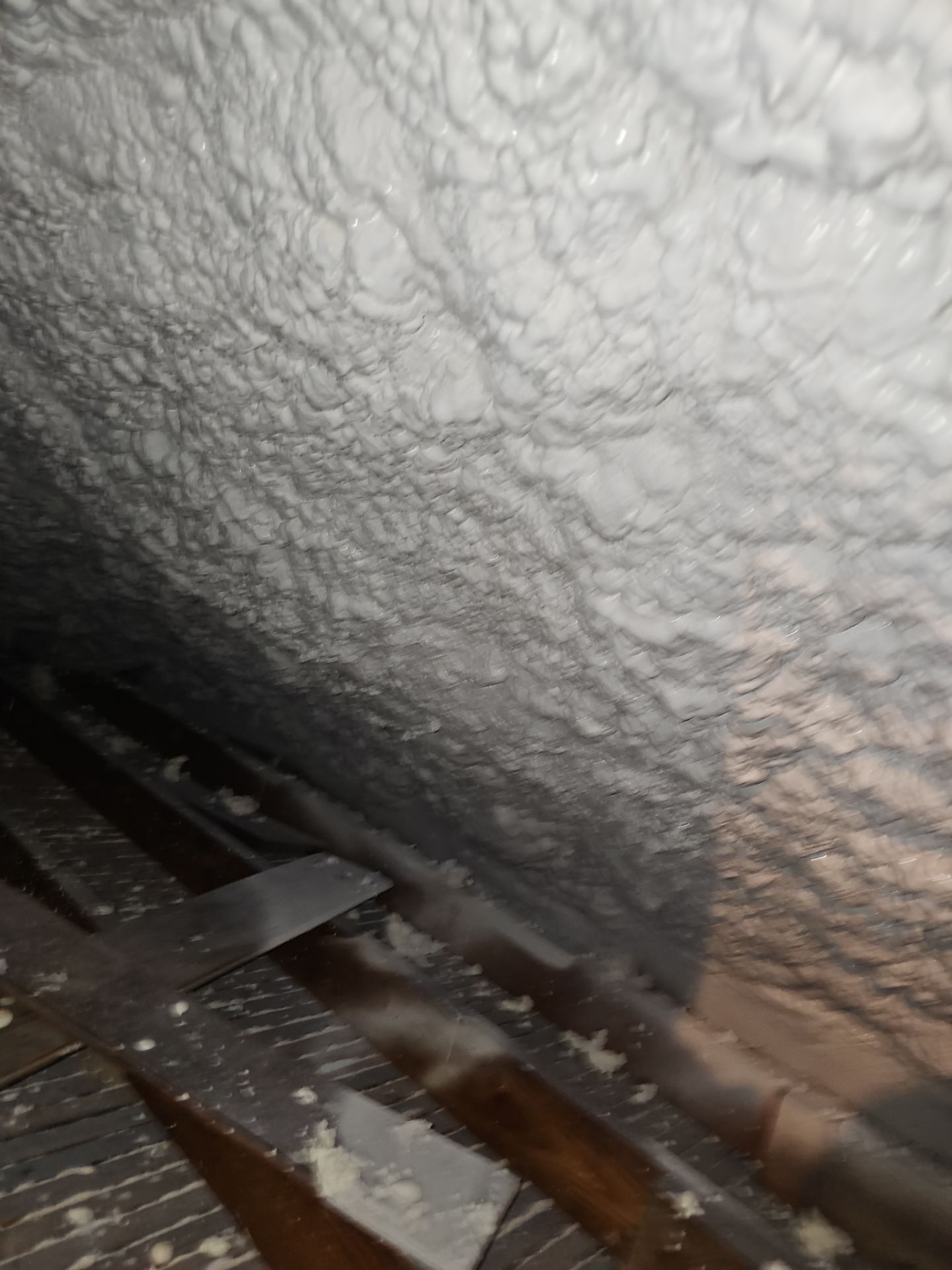 Attic Insulation using open cell spray foam by NYS Foam & Energy