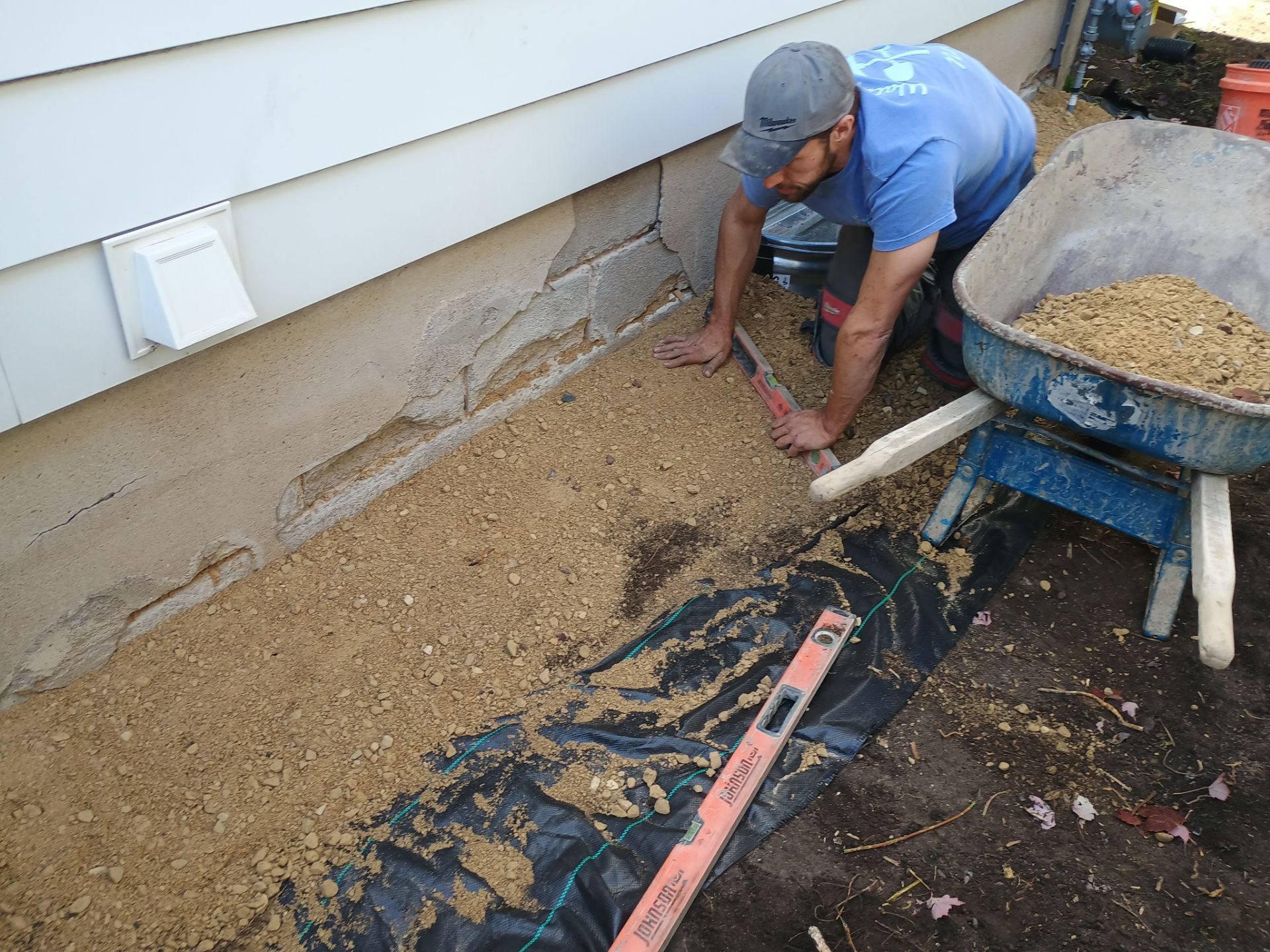 French Drain Installation for Michael by Waterproofing Northeast