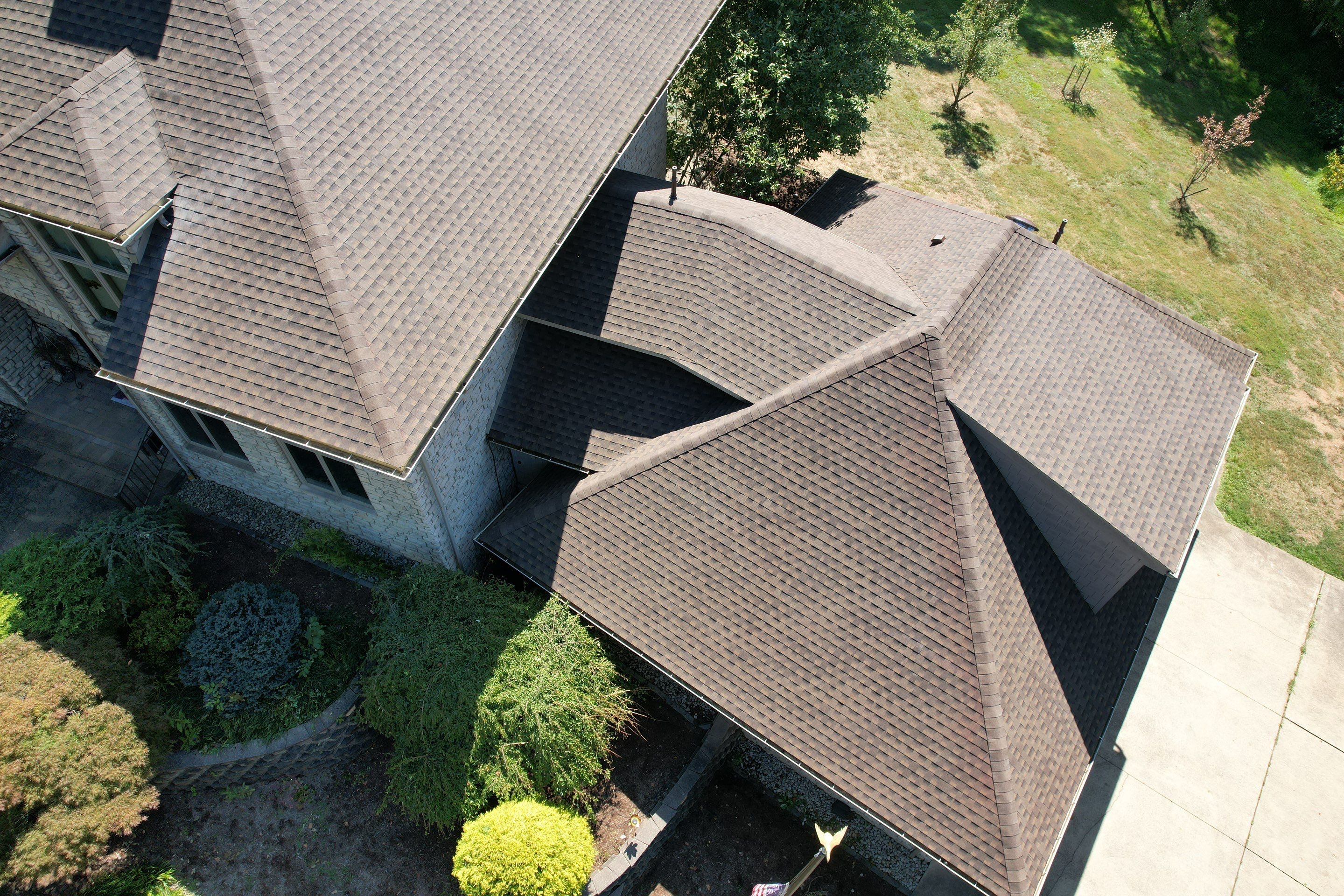 Residential Roofing Installation using GAF Timberline HDZ Barkwood by Rainstoppers Roofing