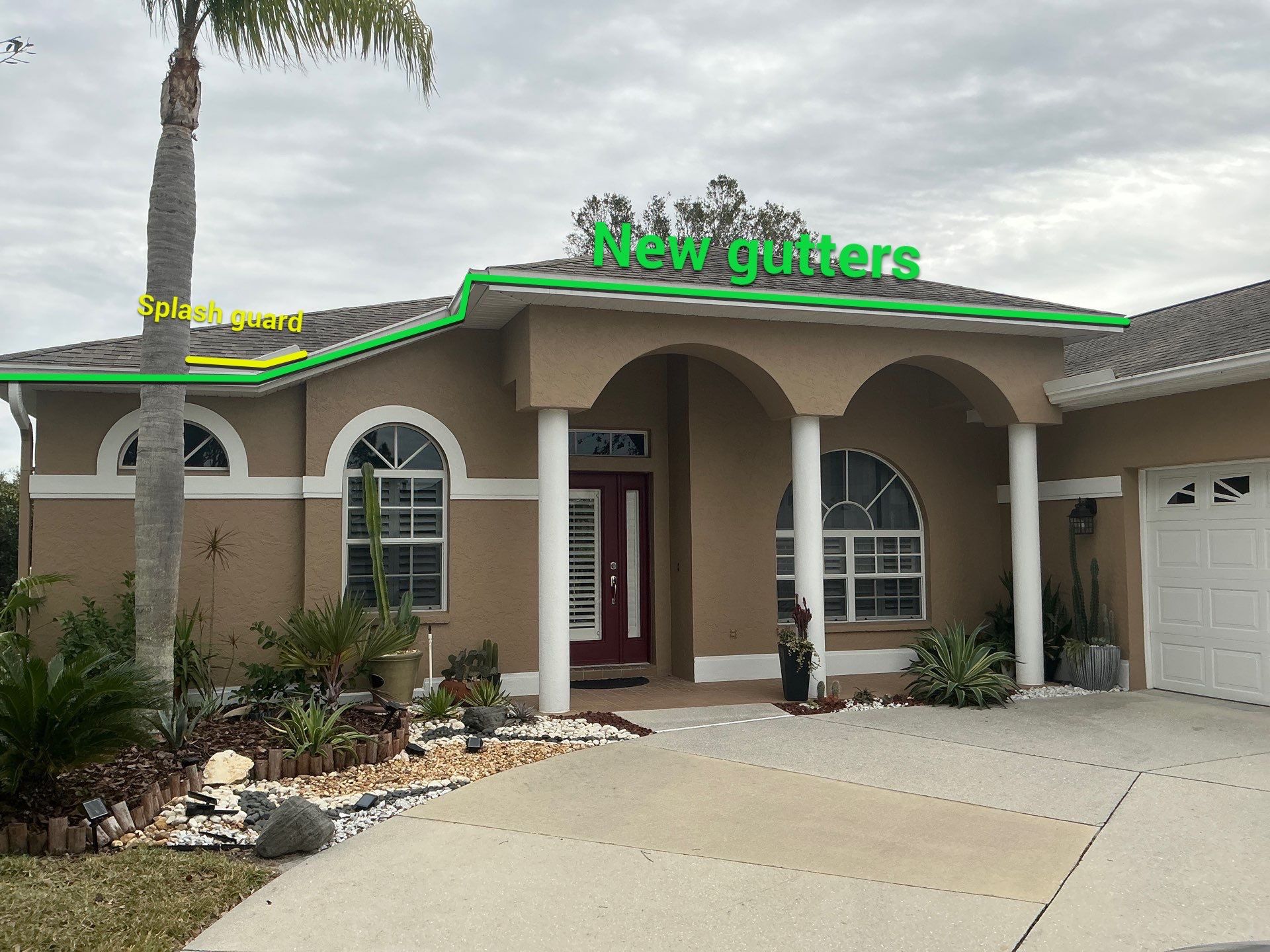 New Gutters and Splash Guards in Lakewood Ranch FL by Gutter Professors