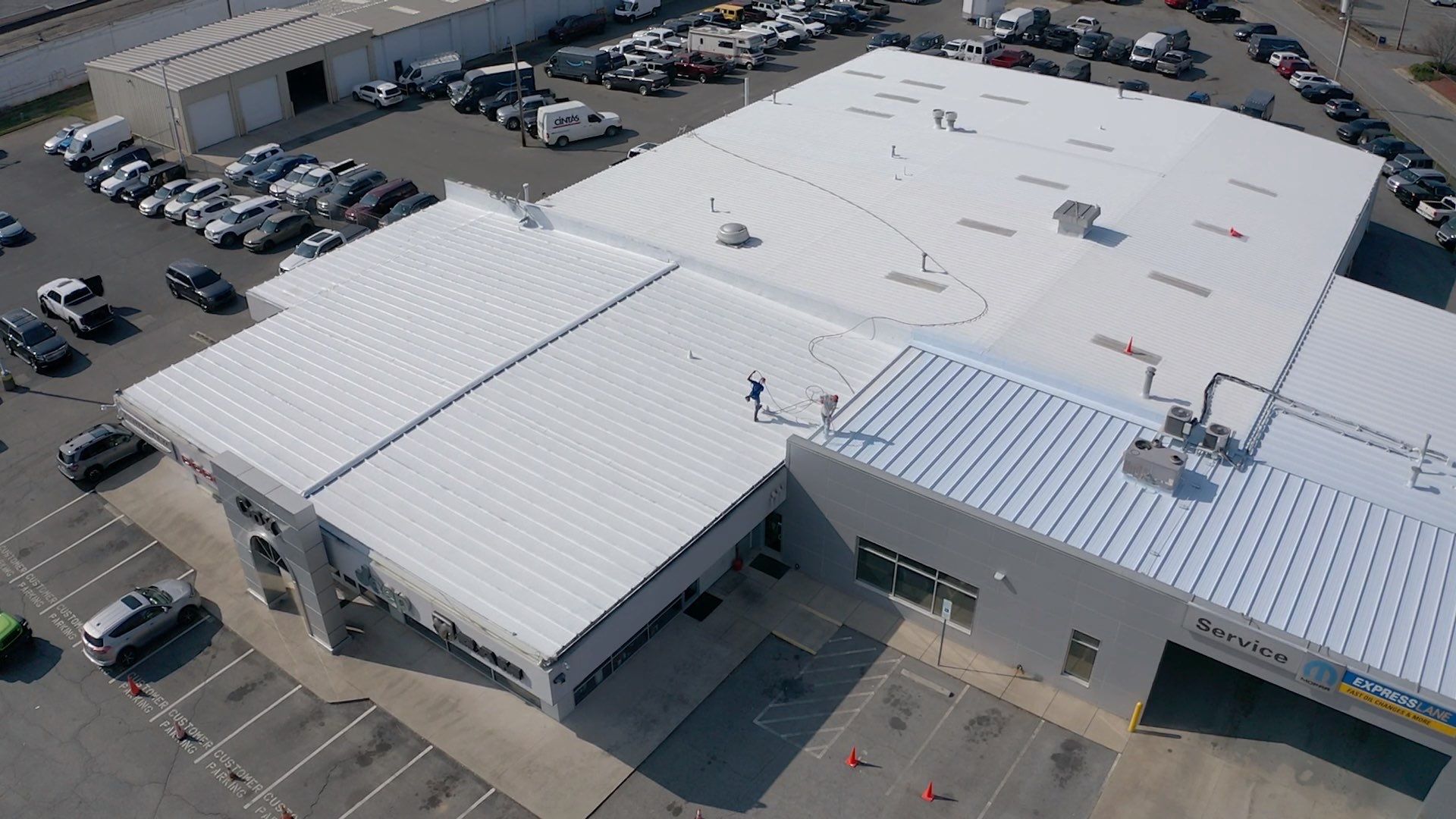 Acrylic Coating  by Just In Time Roofing and Restoration