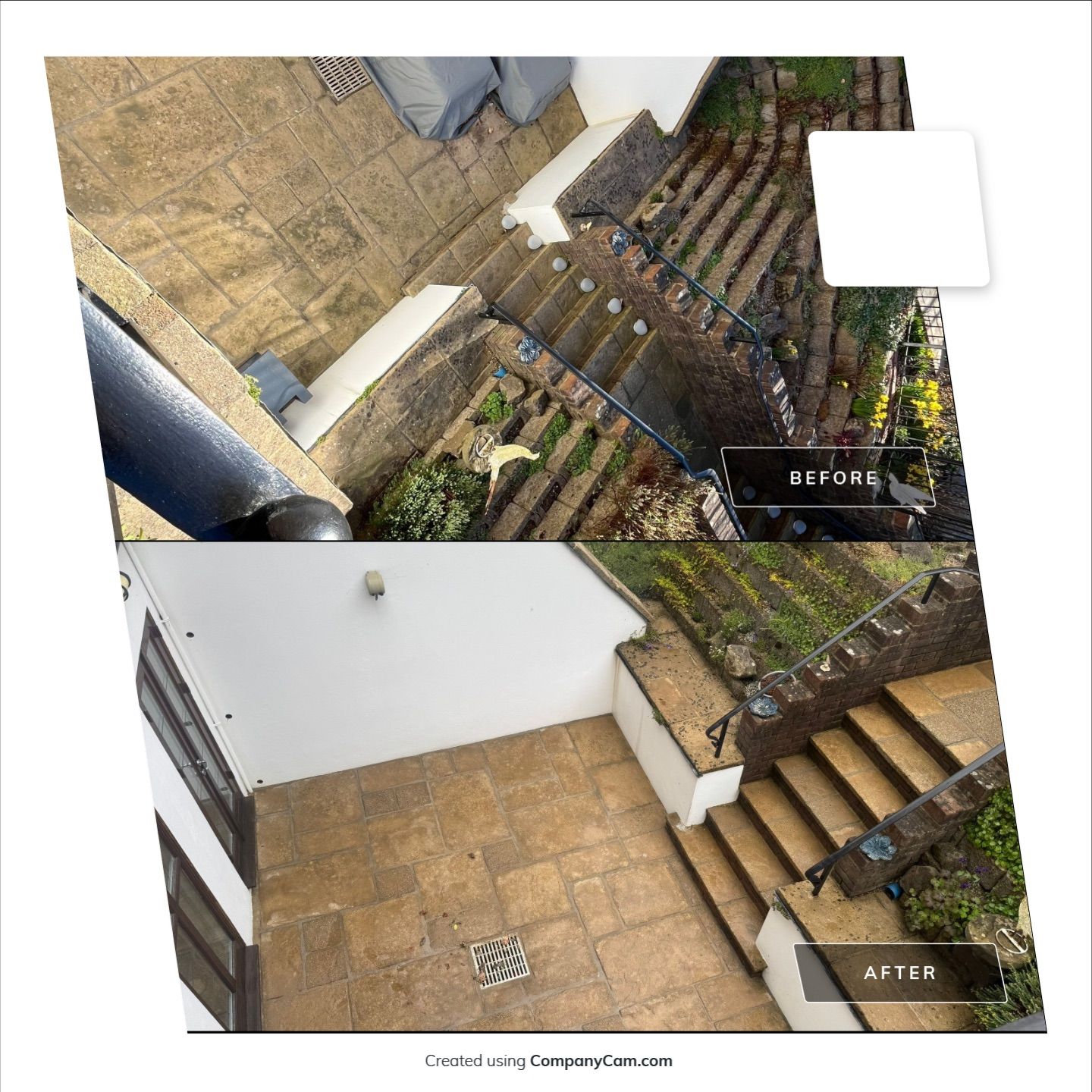 Roof Clean - Patio Clean using 18inch Whirlaway FSC by Ges Exterior Cleaning ltd