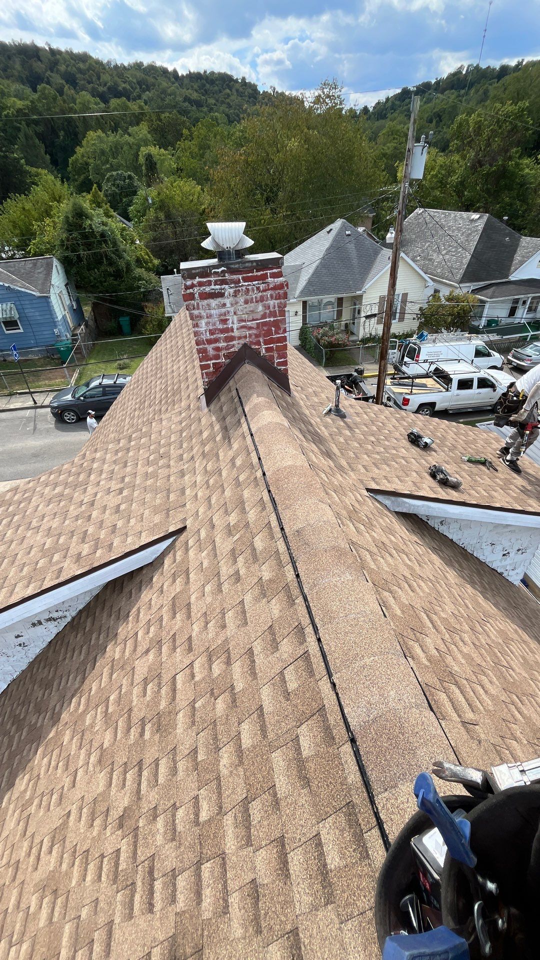 Residential Roofing Installation using GAF Timberline HDZ Shakewood by Rainstoppers Roofing