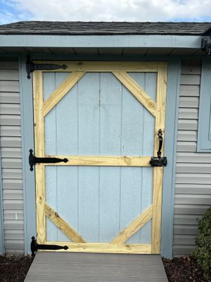 Shed door repair and ramp replacement by Laser Focused Solutions LLC