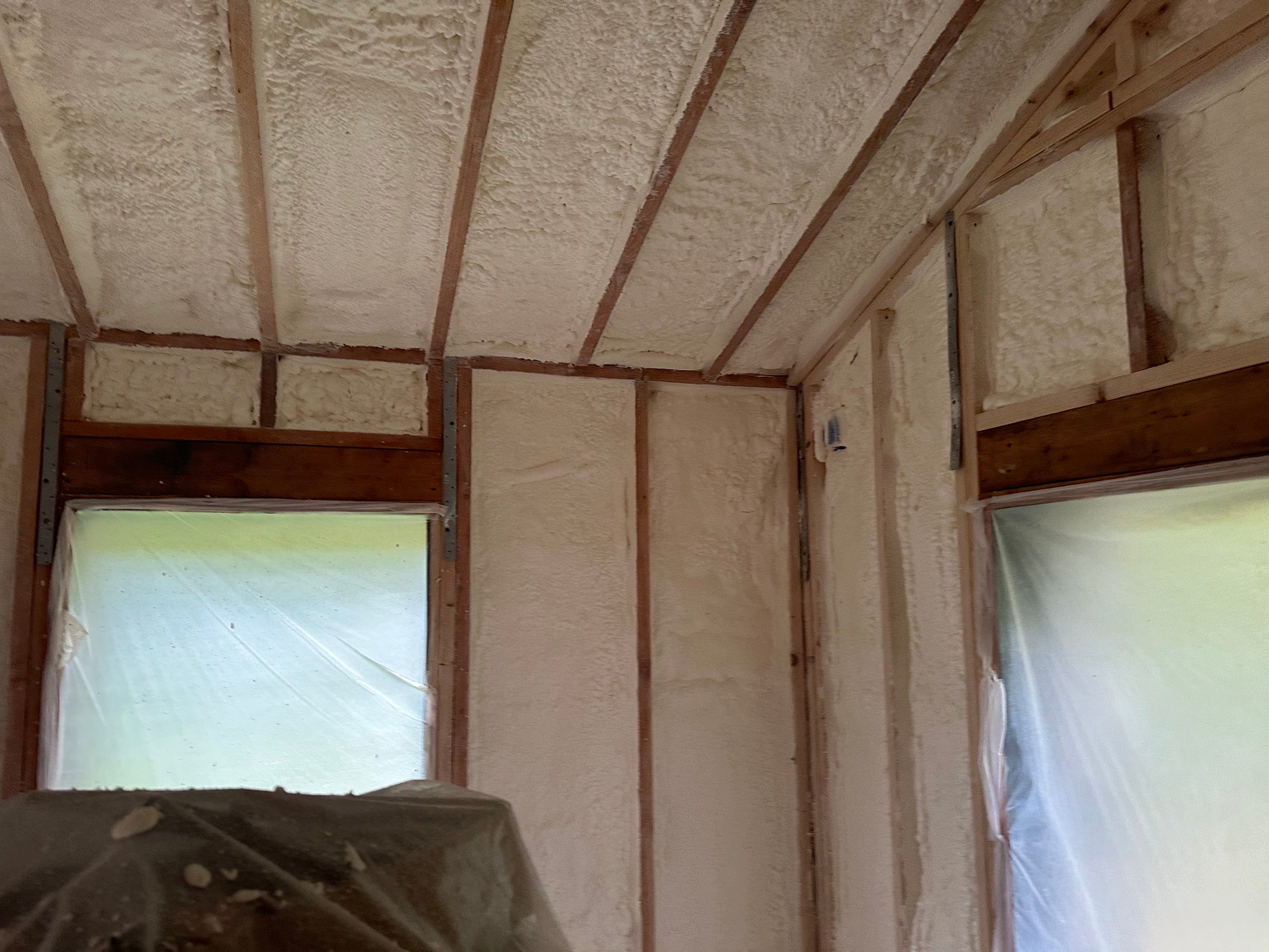 Attic Insulation using Closed Cell Spray Foam by NYS Foam & Energy