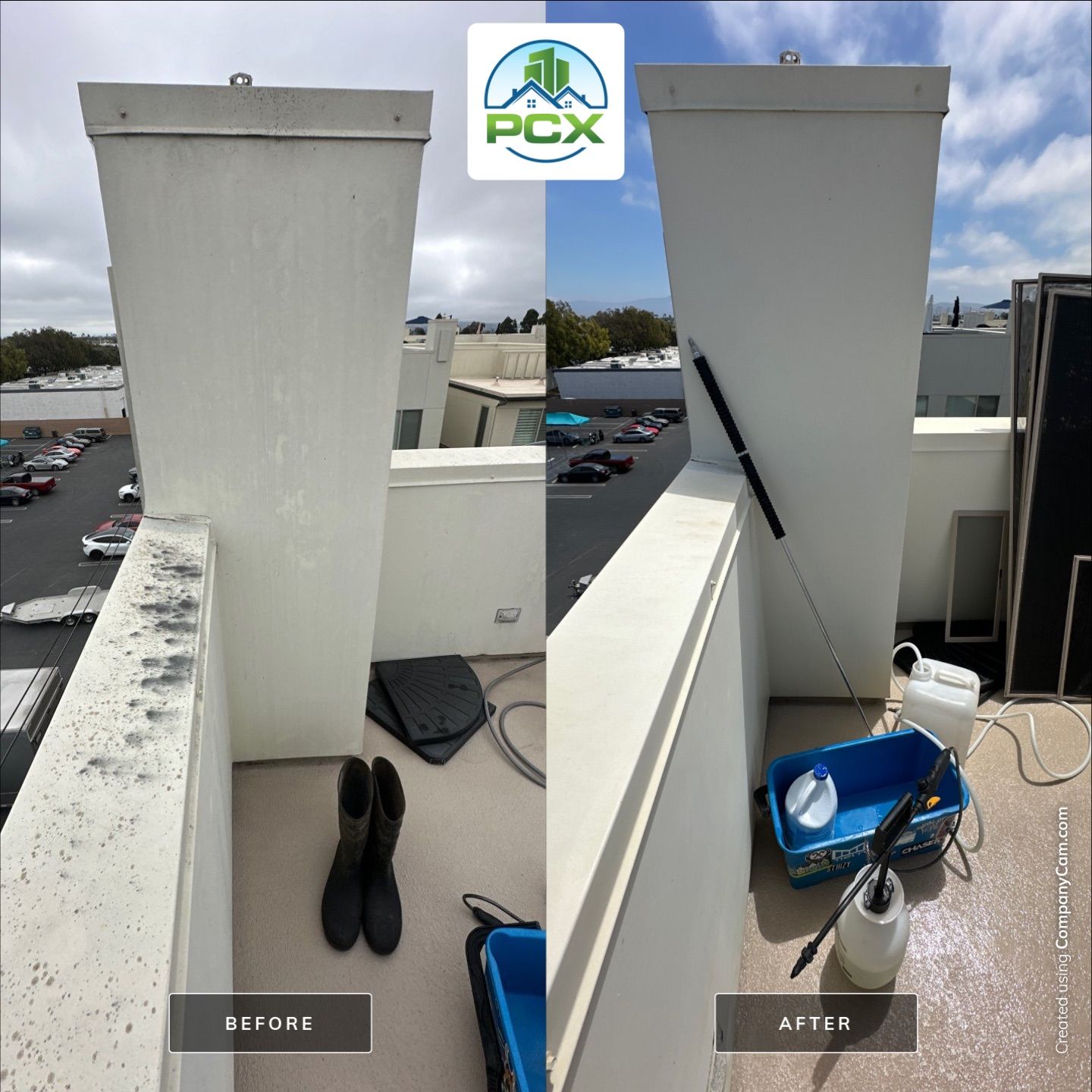 House washing in Newport Beach, CA by Property Cleaning Experts, LLC