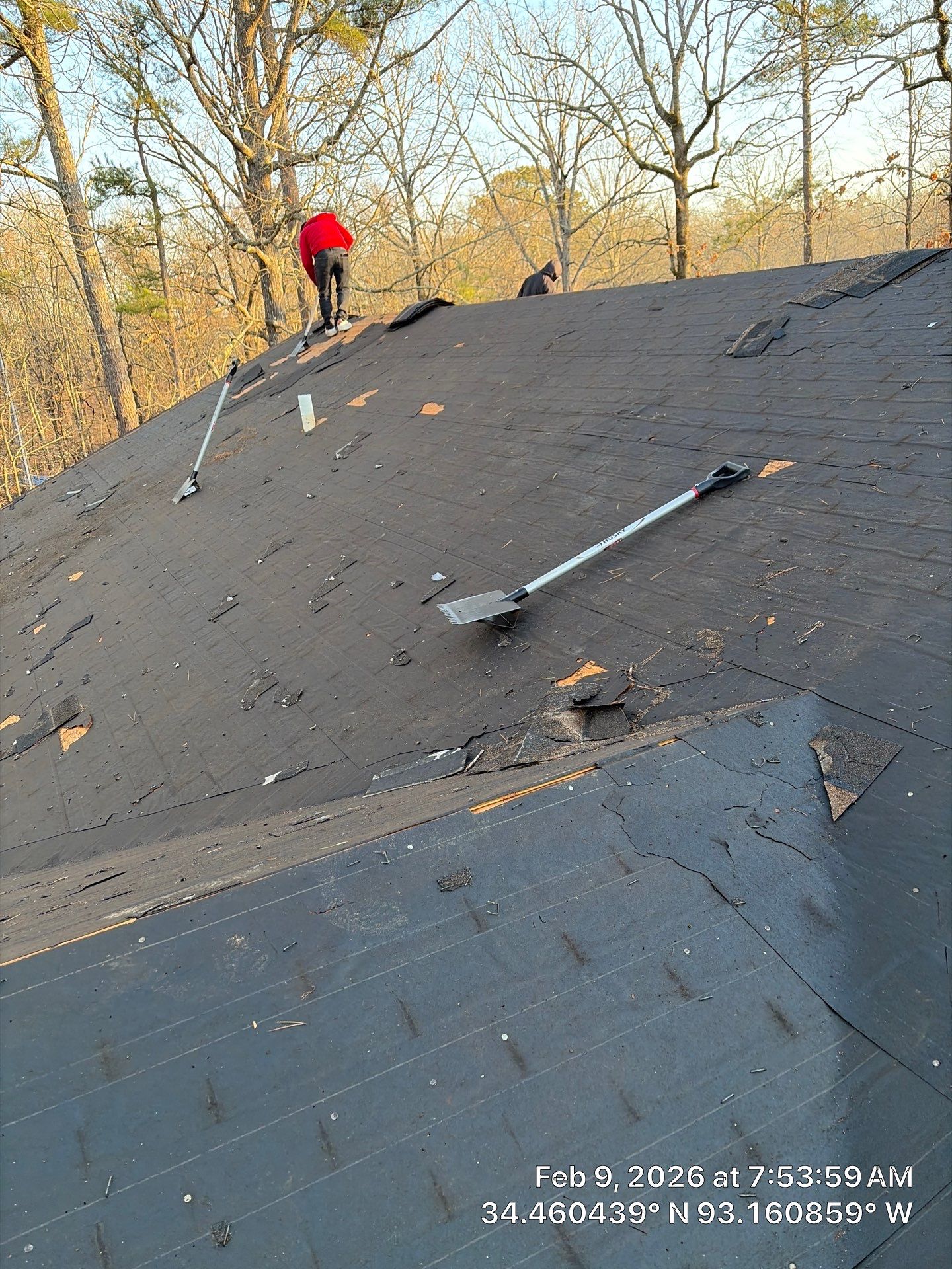 GAF Timberline HDZ Architectural Shingle Roof Replacement in Hot Springs by Temple Roofing and Exteriors