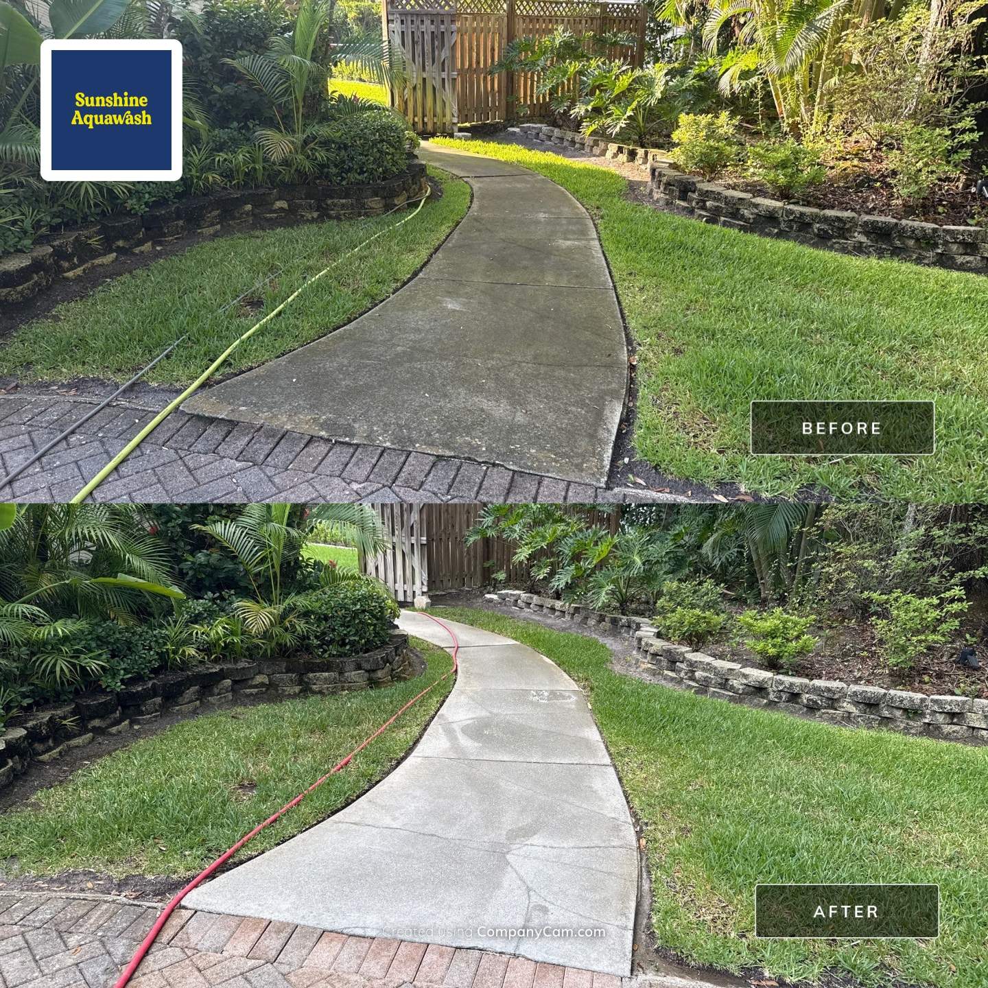Tennis Court, Vinyl Fence & Sidewalk Cleaning in Riverview Bluff – West Bradenton, FL 34209 by Sunshine AquaWash