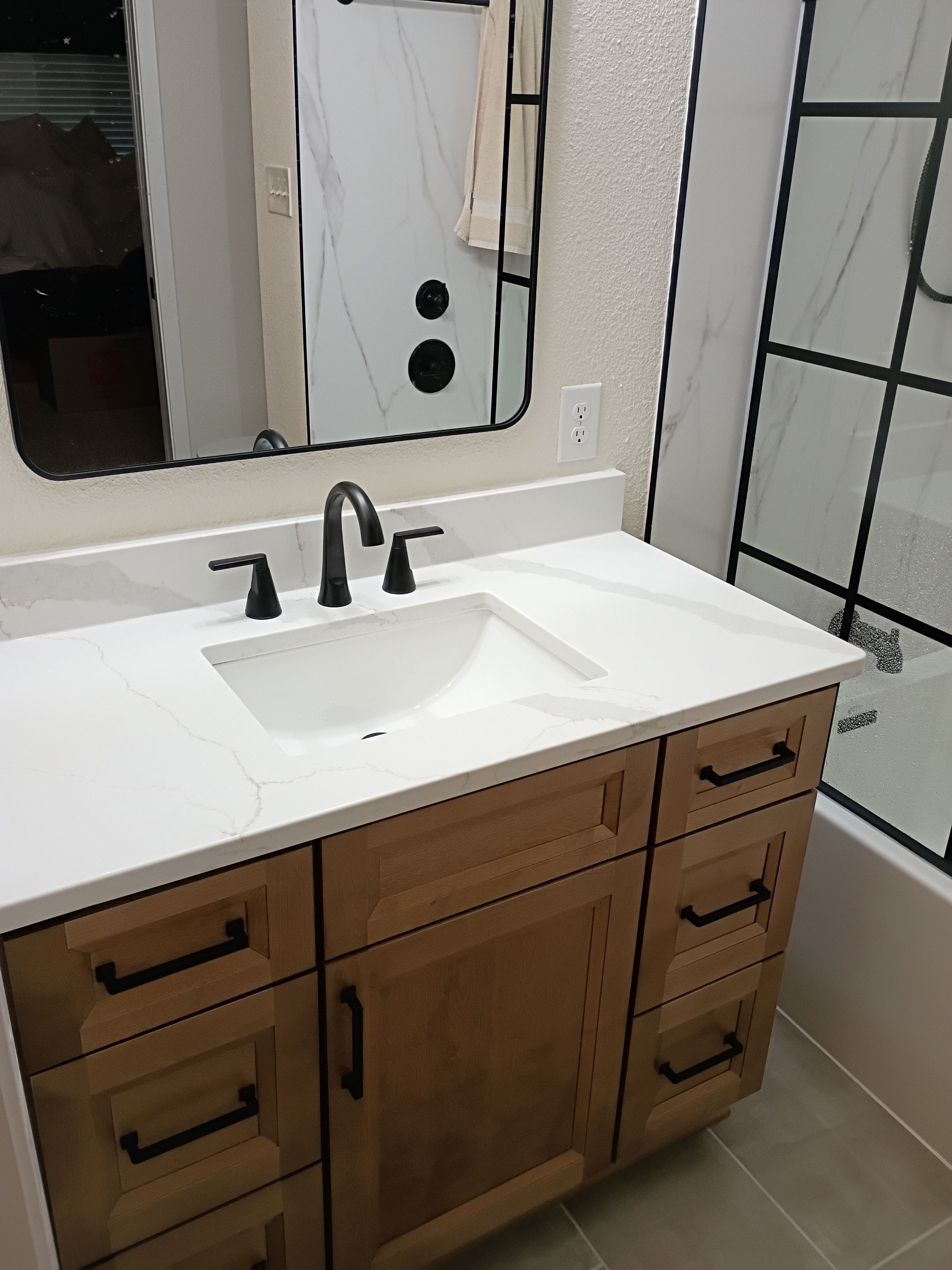 Guest Bathroom Remodel in Bulverde, TX | Tub Upgrade with Modern Finishes by Legacy Bath and Kitchen