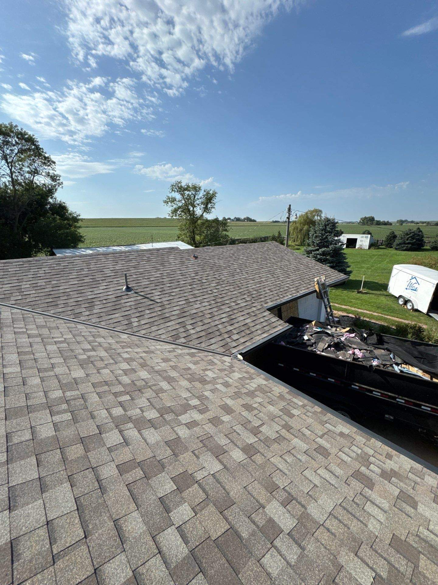 Architectural Shingle Roof Replacement in West Point, NE by Crows Roofing LLC