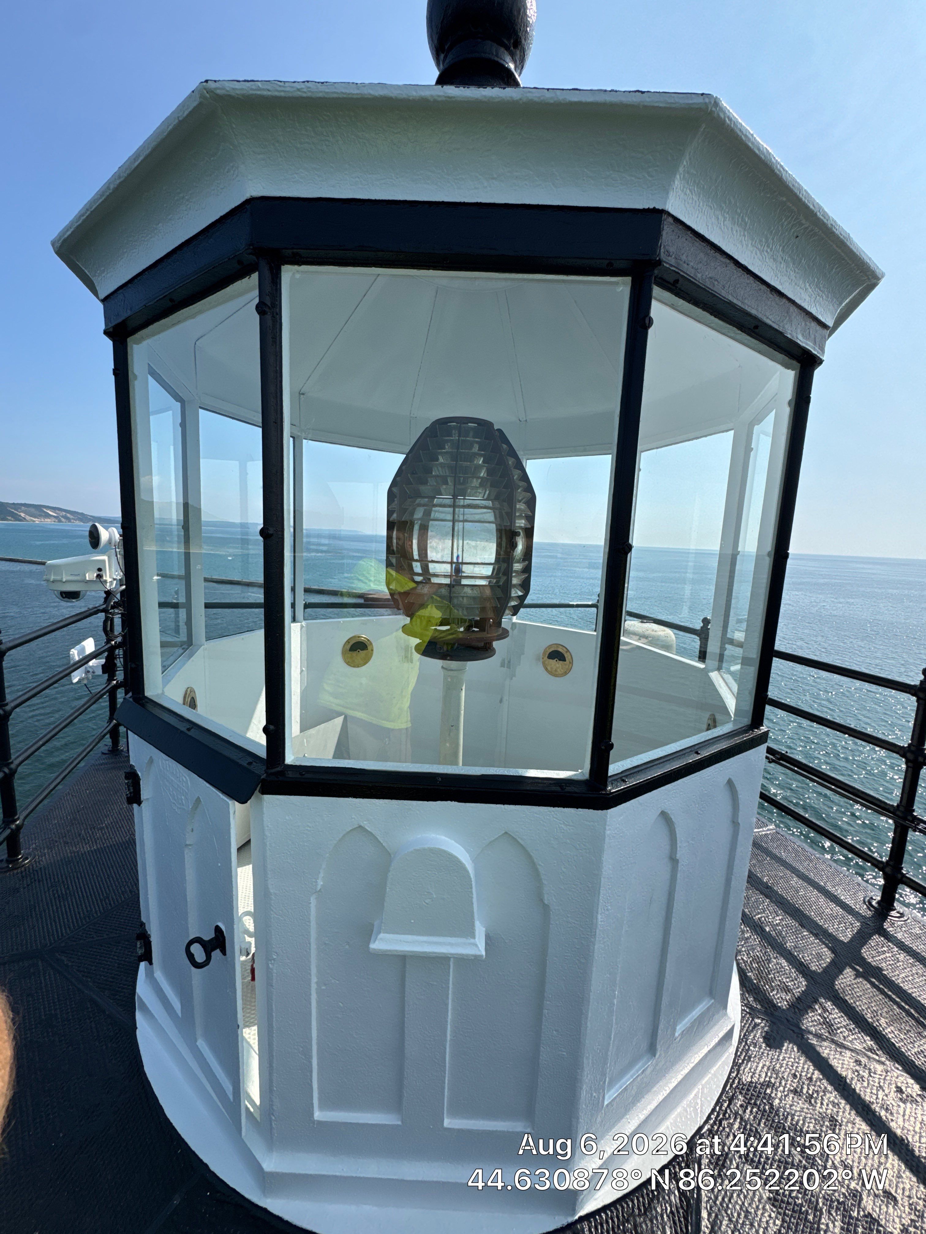 Historical Restoration and Coating of Frankfort North Breakwater Lighthouse by Finkle Preservation & Construction 