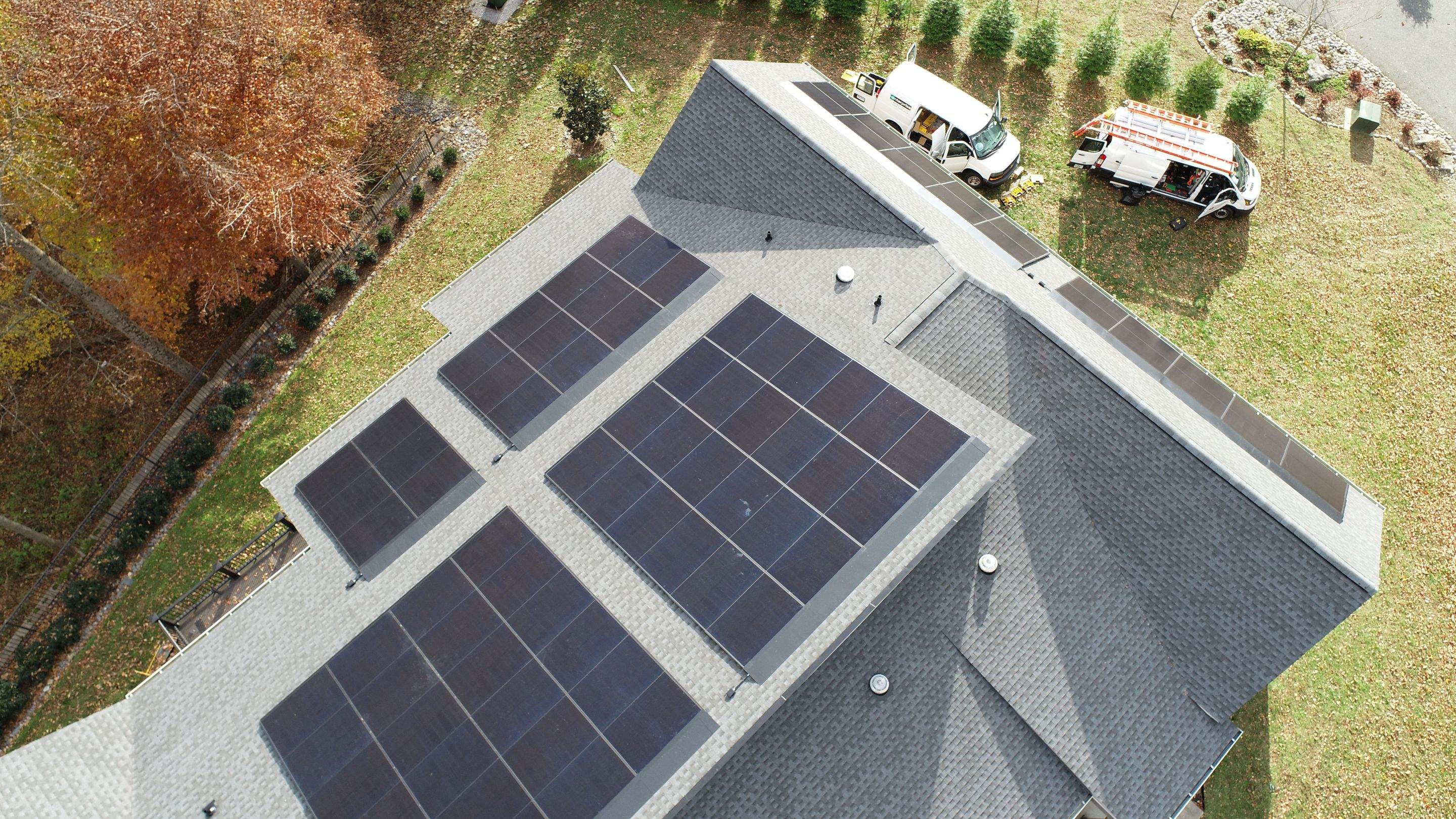 Solar Roof using GAF Decotech integrated panels by American Home Contractors